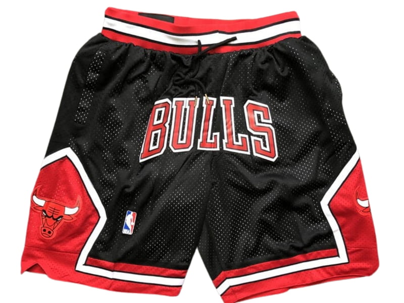Chicago Bulls Black Red Shorts - Basketball Shorts Store