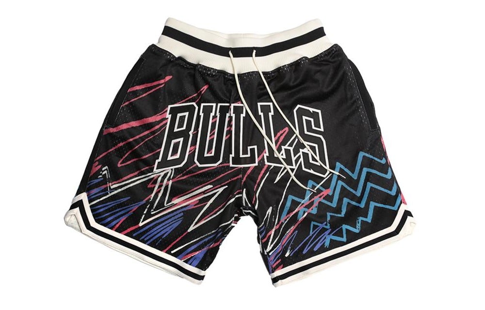 Chicago Bulls Black Sublimated Shorts