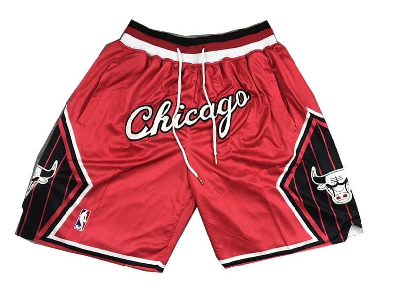 Chicago Bulls "CHICAGO" Red Basketball Edition Shorts - Basketball Shorts Store