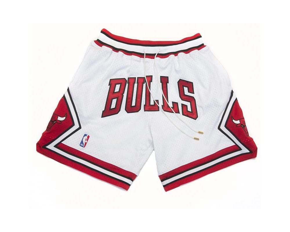 Chicago Bulls Shorts White - Basketball Shorts Store
