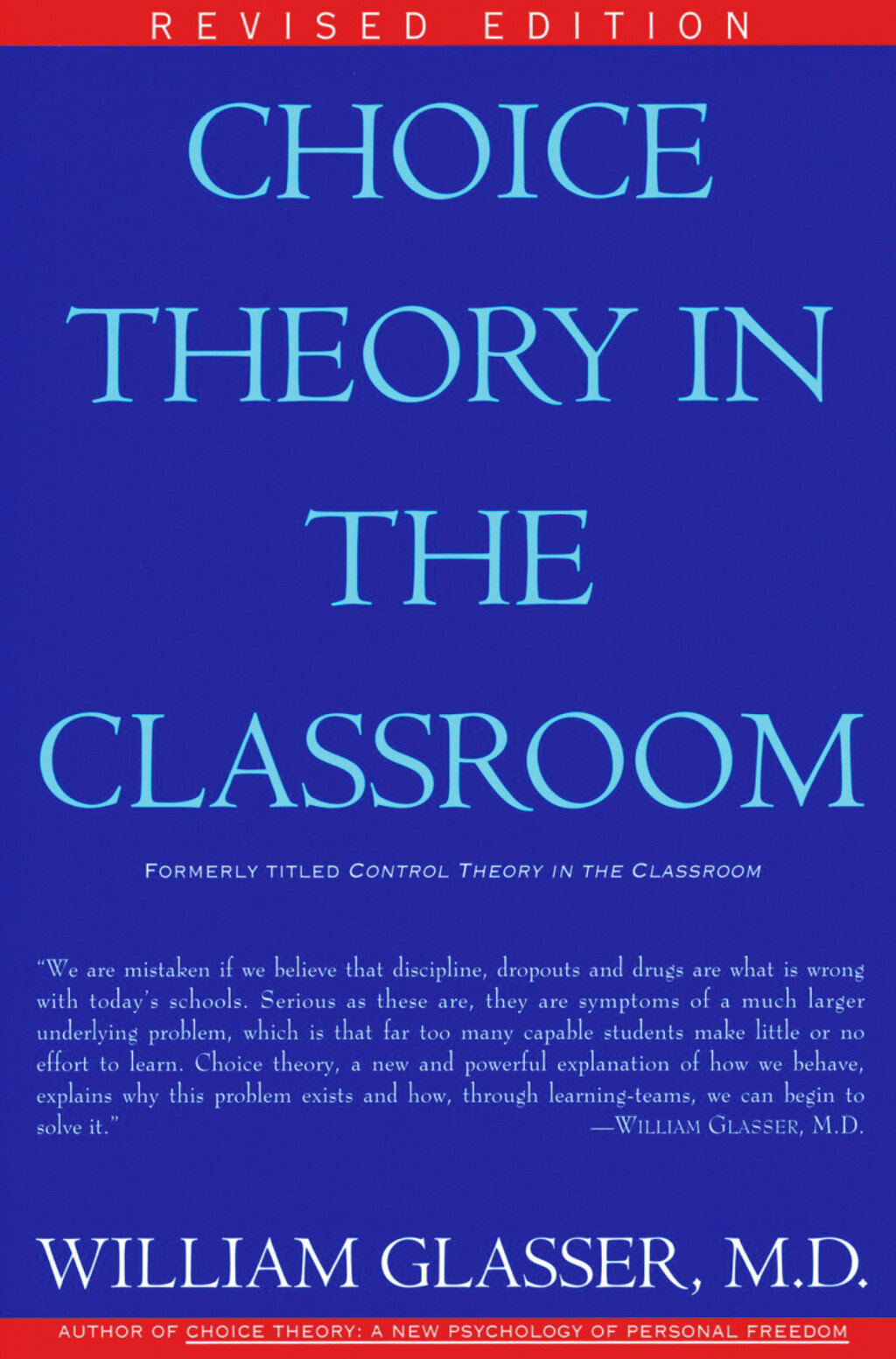 Choice Theory in the Classroom - (PDF/EPUB Version)