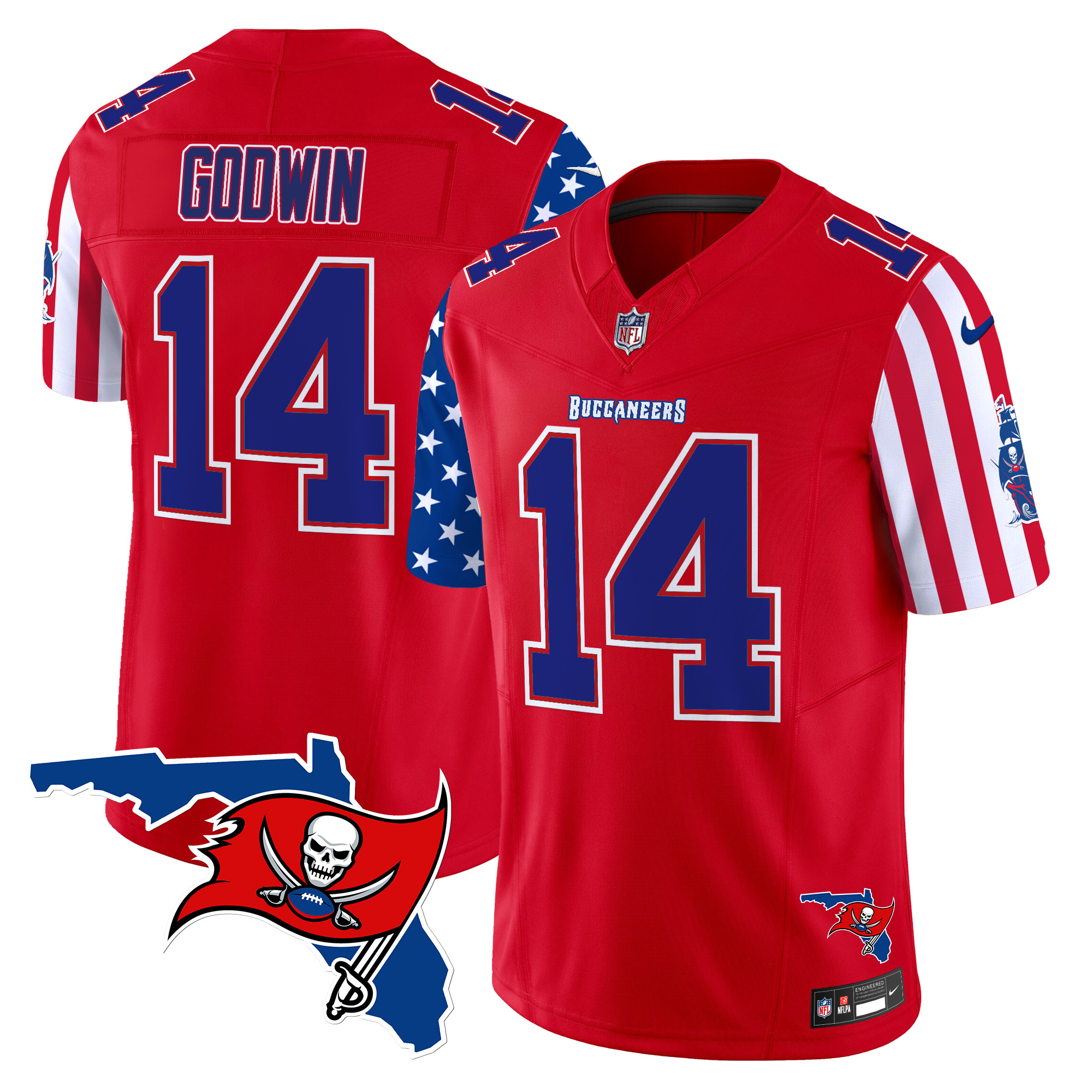 Chris Godwin Men's Tampa Bay Buccaneers American Style Vapor Limited Red Jersey - All Stitched