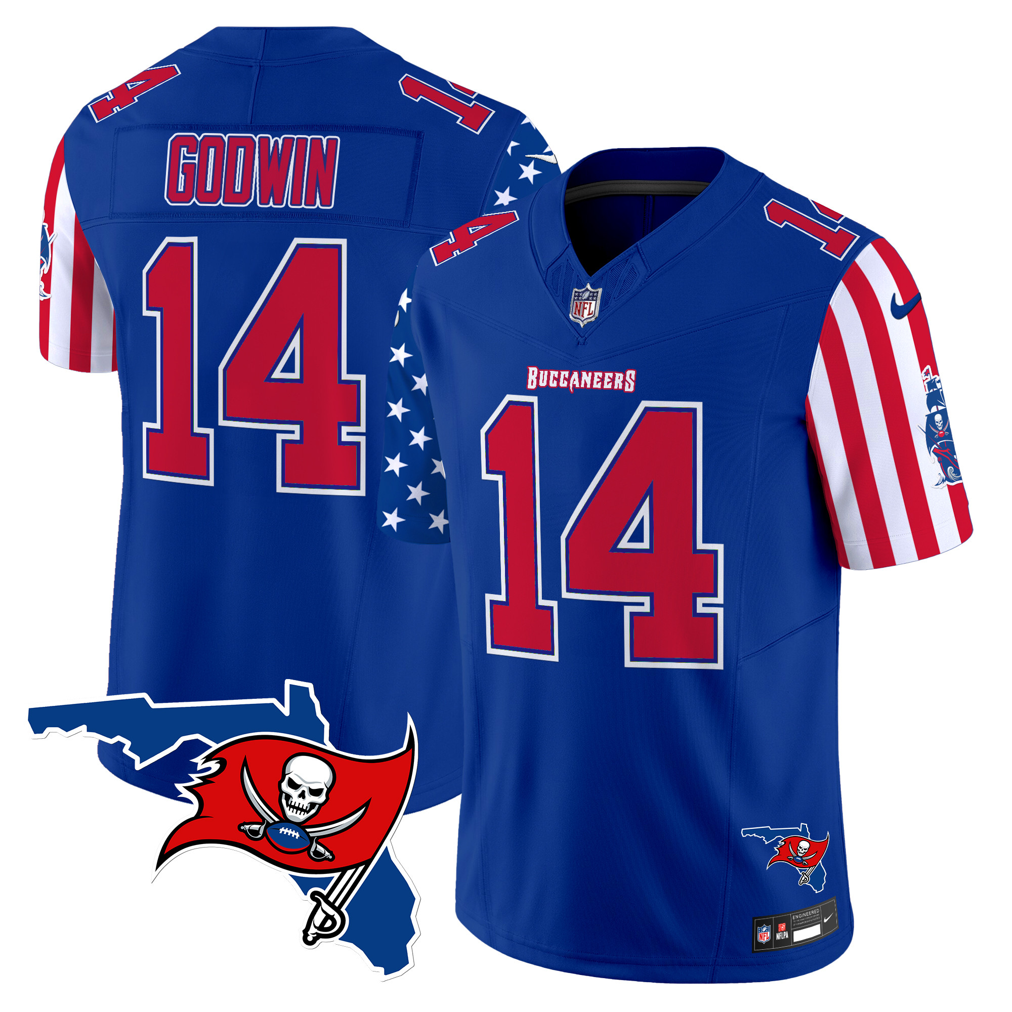 Chris Godwin Men's Tampa Bay Buccaneers American Style Vapor Limited Royal Jersey - All Stitched
