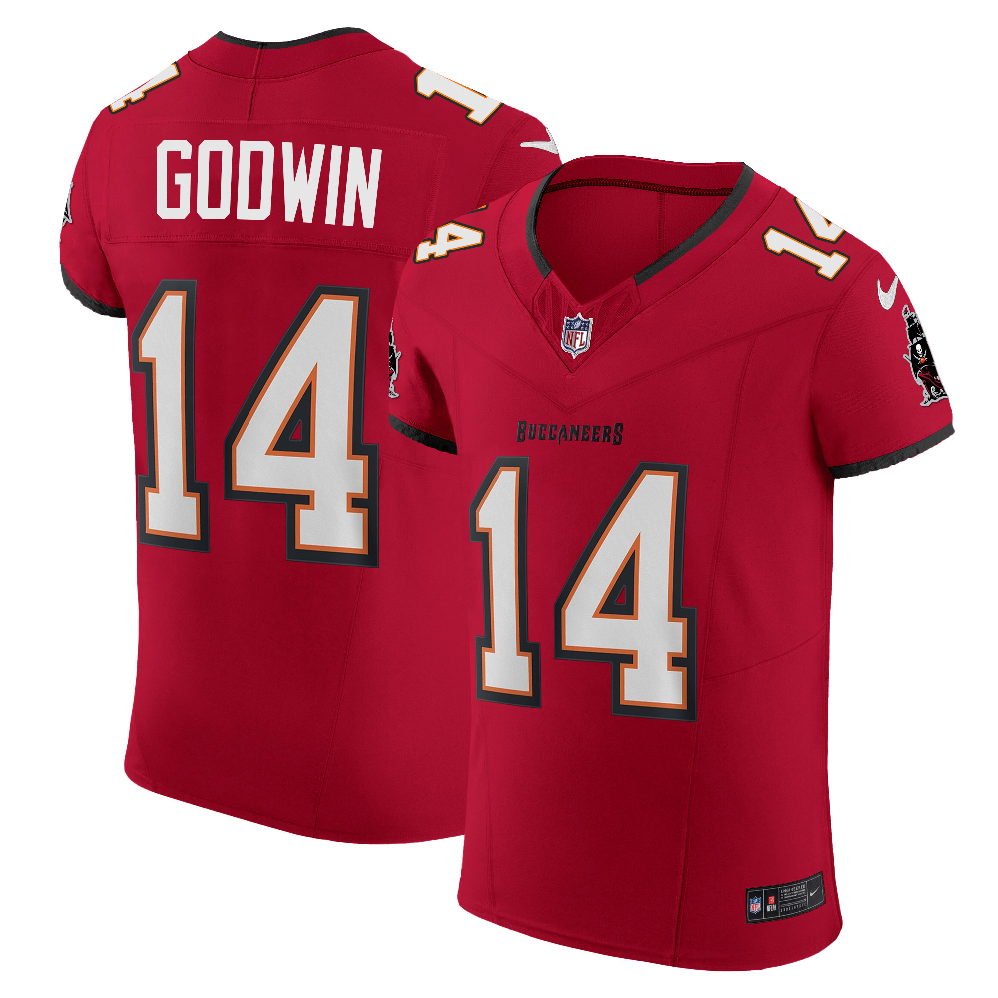 Chris Godwin Men's Tampa Bay Buccaneers Vapor Elite Red Jersey - All Stitched