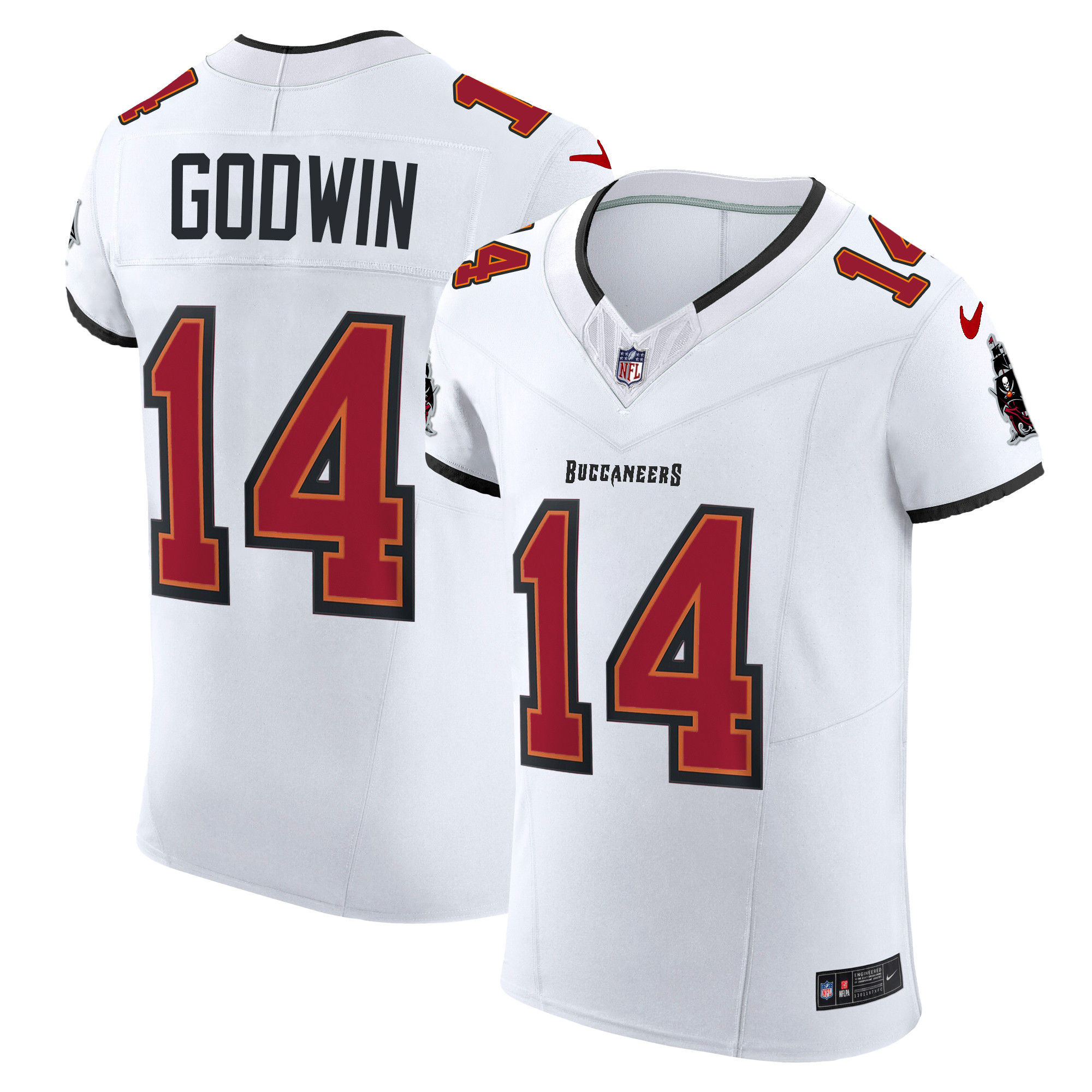 Chris Godwin Men's Tampa Bay Buccaneers Vapor Elite White Jersey - All Stitched