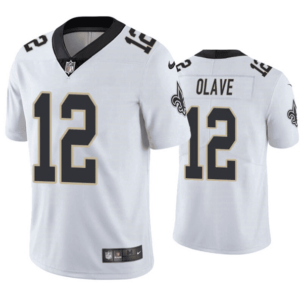 Chris Olave Men's Chris Olave New Orleans Saints White White Jersey - All Stitched
