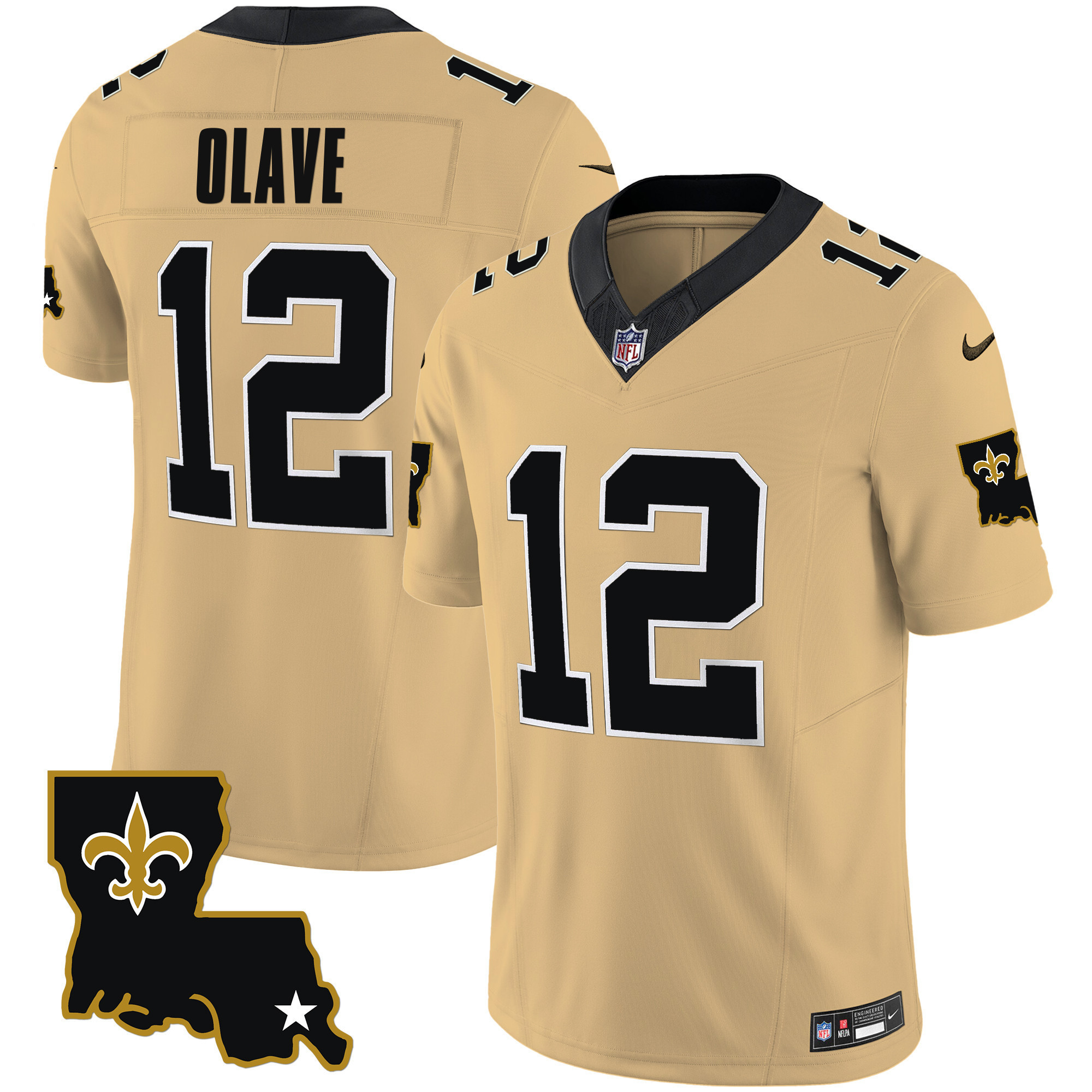 Chris Olave Men's New Orleans Saints 1987 Legacy Vapor Gold Jersey - All Stitched