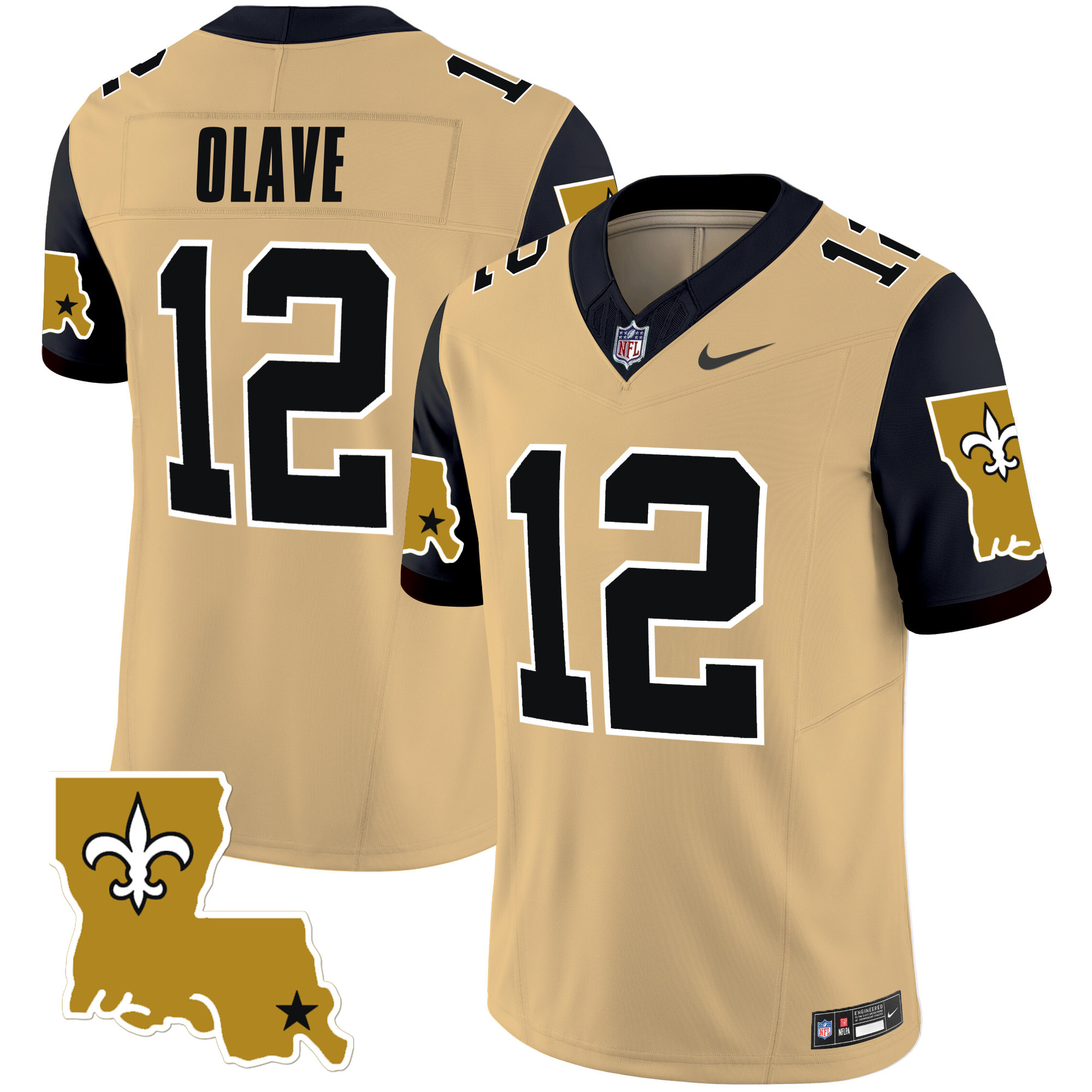 Chris Olave Men's New Orleans Saints 1987 Legacy Vapor Limited Gold Jersey - All Stitched