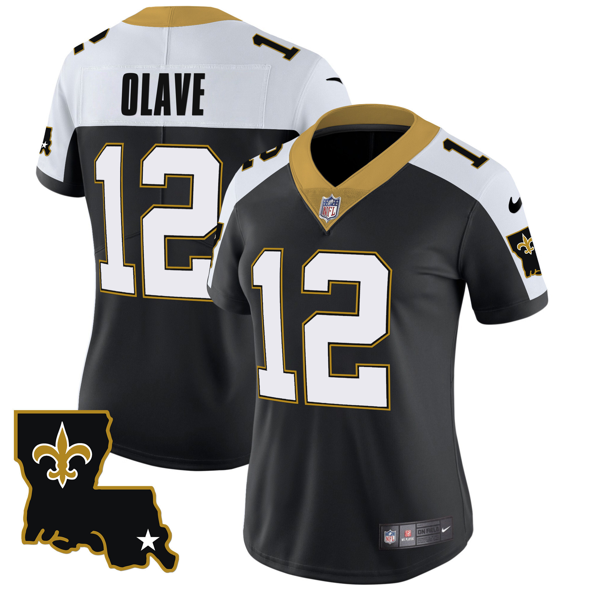 Chris Olave Women's New Orleans Saints 1987 Legacy Vapor Alternate Jersey - All Stitched