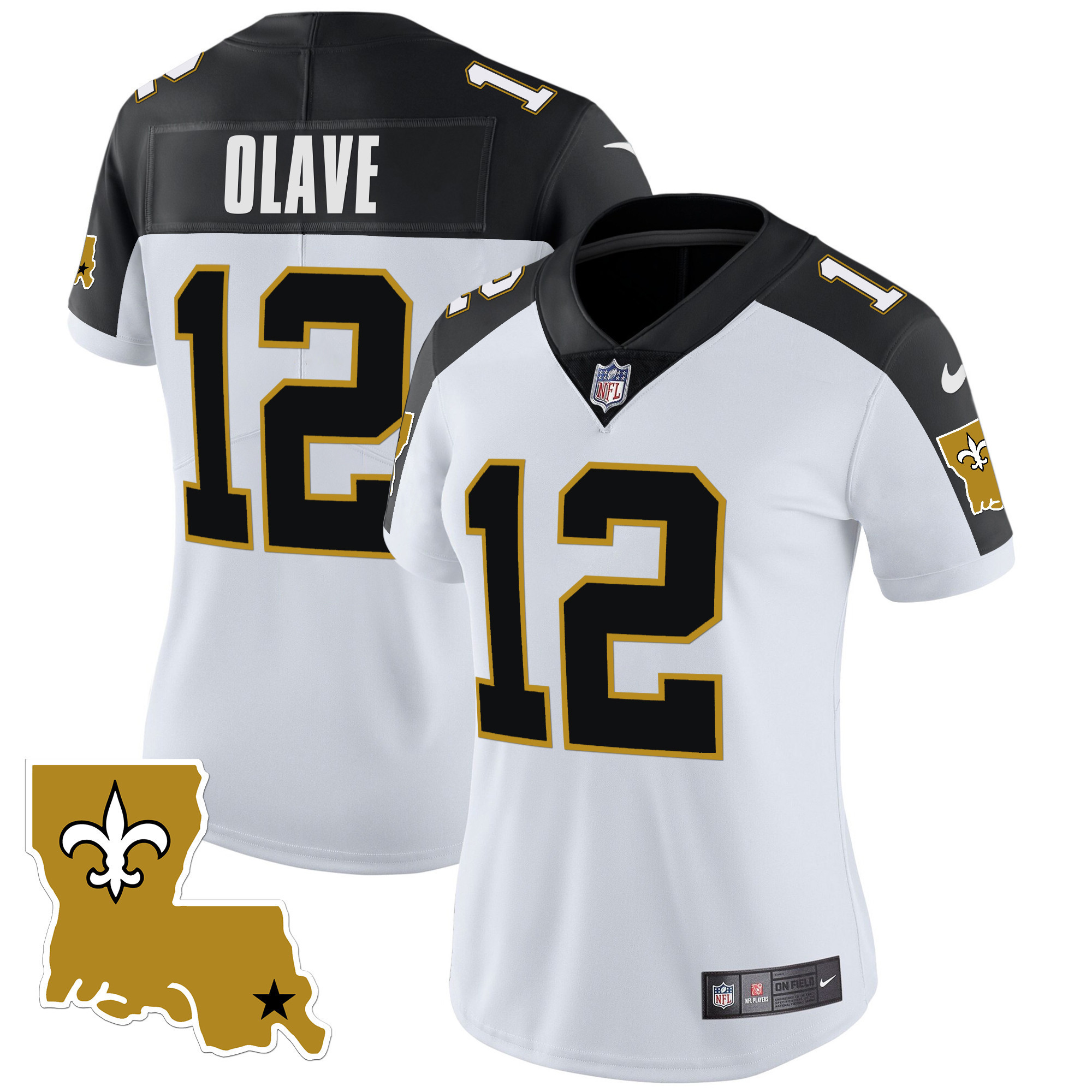 Chris Olave Women's New Orleans Saints 1987 Legacy Vapor Inverted Jersey - All Stitched