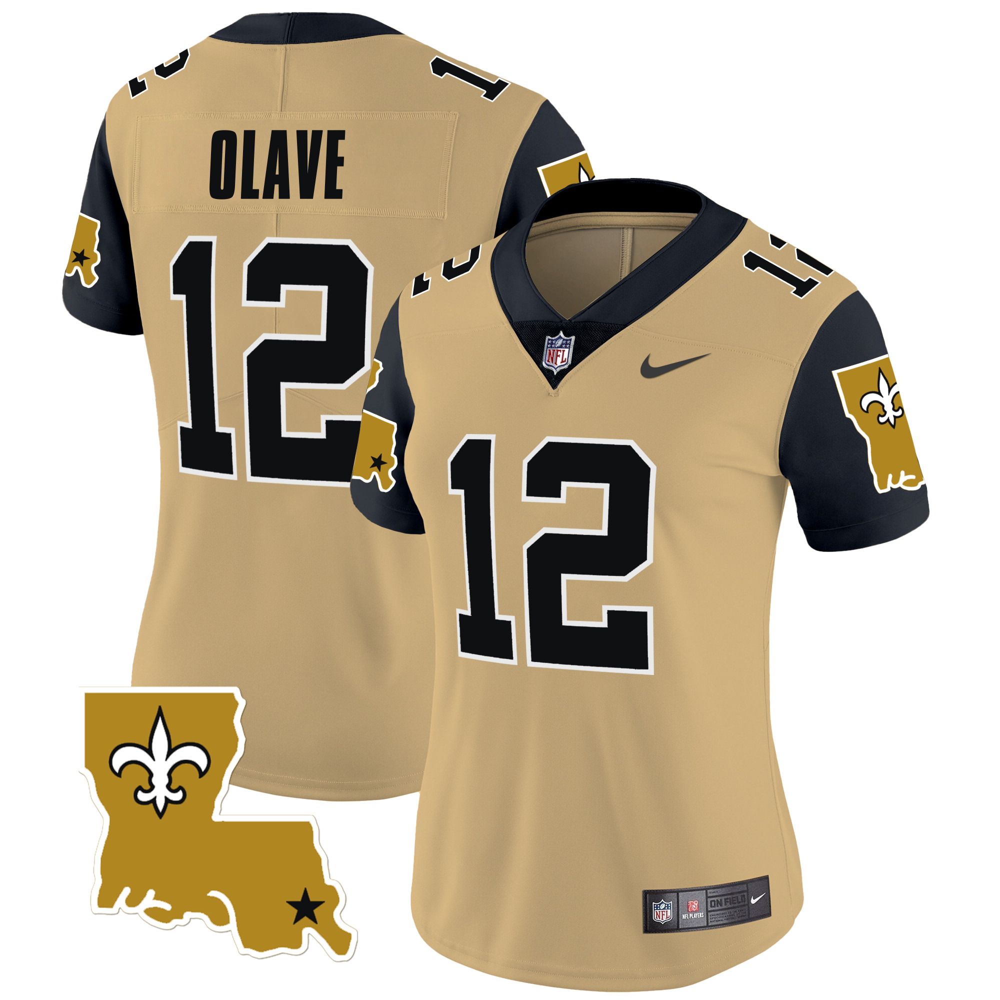 Chris Olave Women's New Orleans Saints 1987 Legacy Vapor Limited Gold Jersey - All Stitched