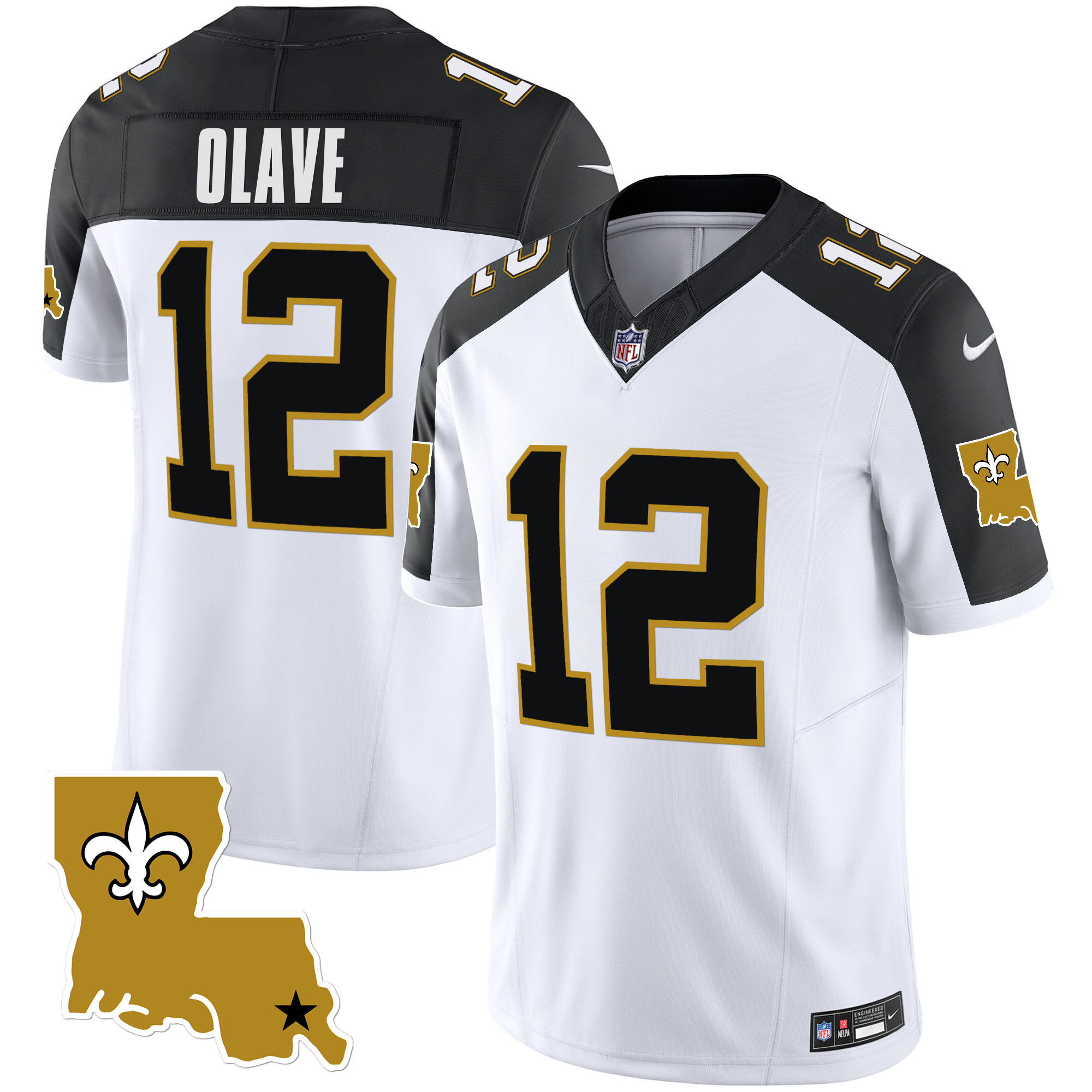 Chris Olave Youth's New Orleans Saints 1987 Legacy Vapor Inverted Jersey - All Stitched