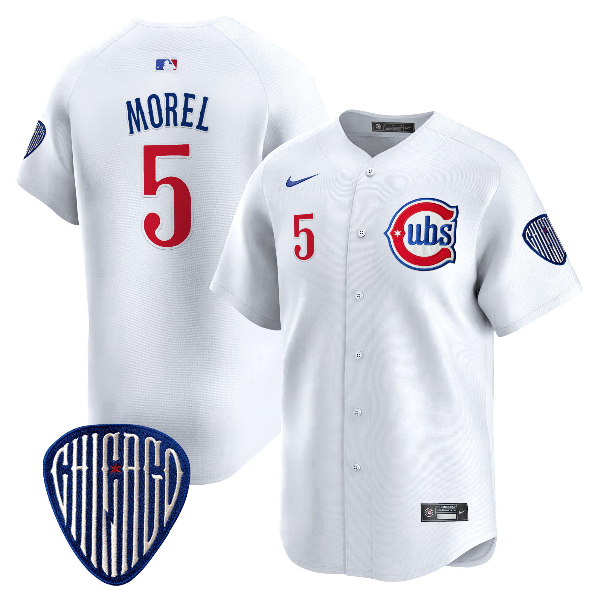 Christopher Morel Men's Chicago Cubs Blue Alternate Vapor Premier Limited White Jersey - All Stitched