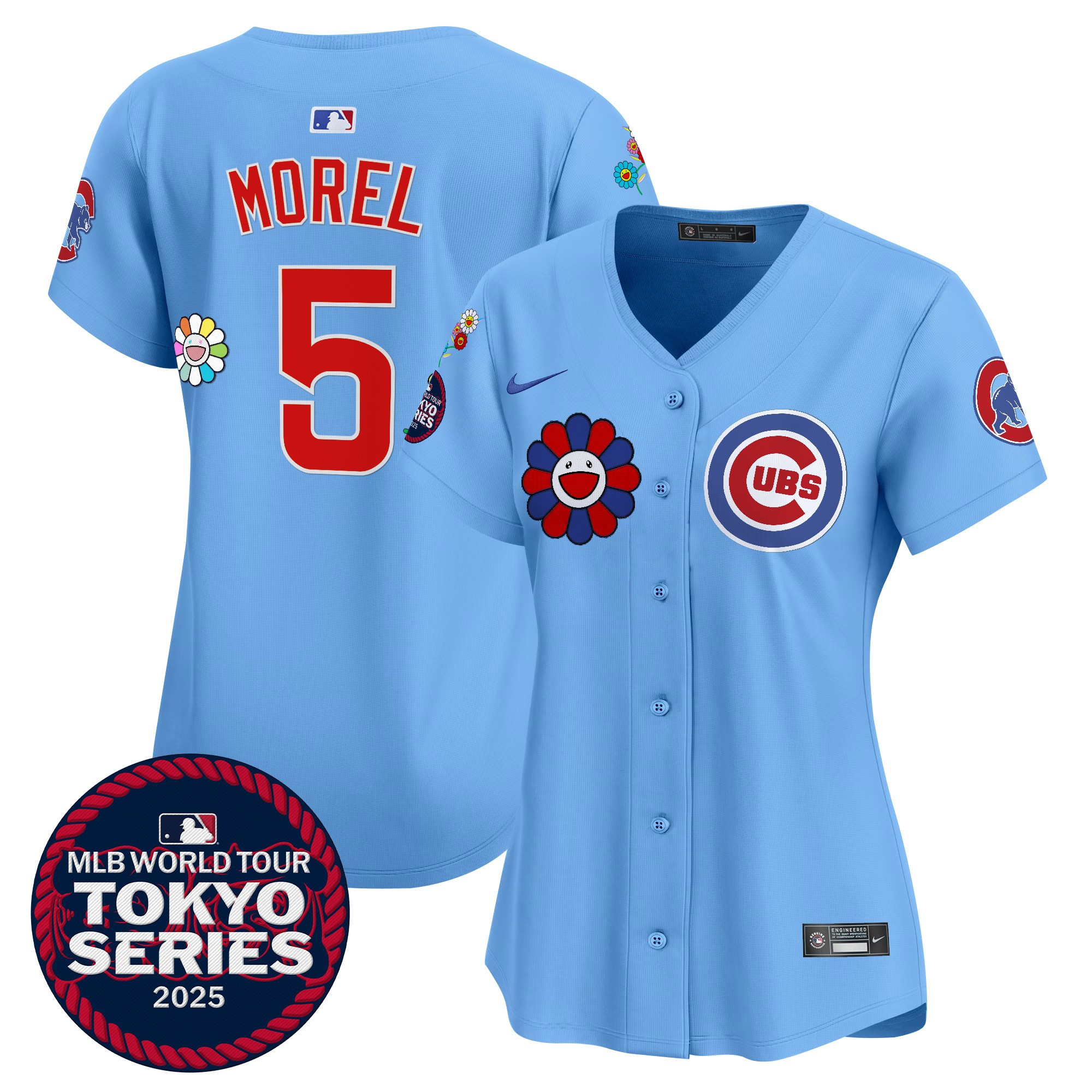 Christopher Morel Women's Chicago Cubs Tokyo Series 2025 Vapor Premier Limited Blue Jersey - Stitched