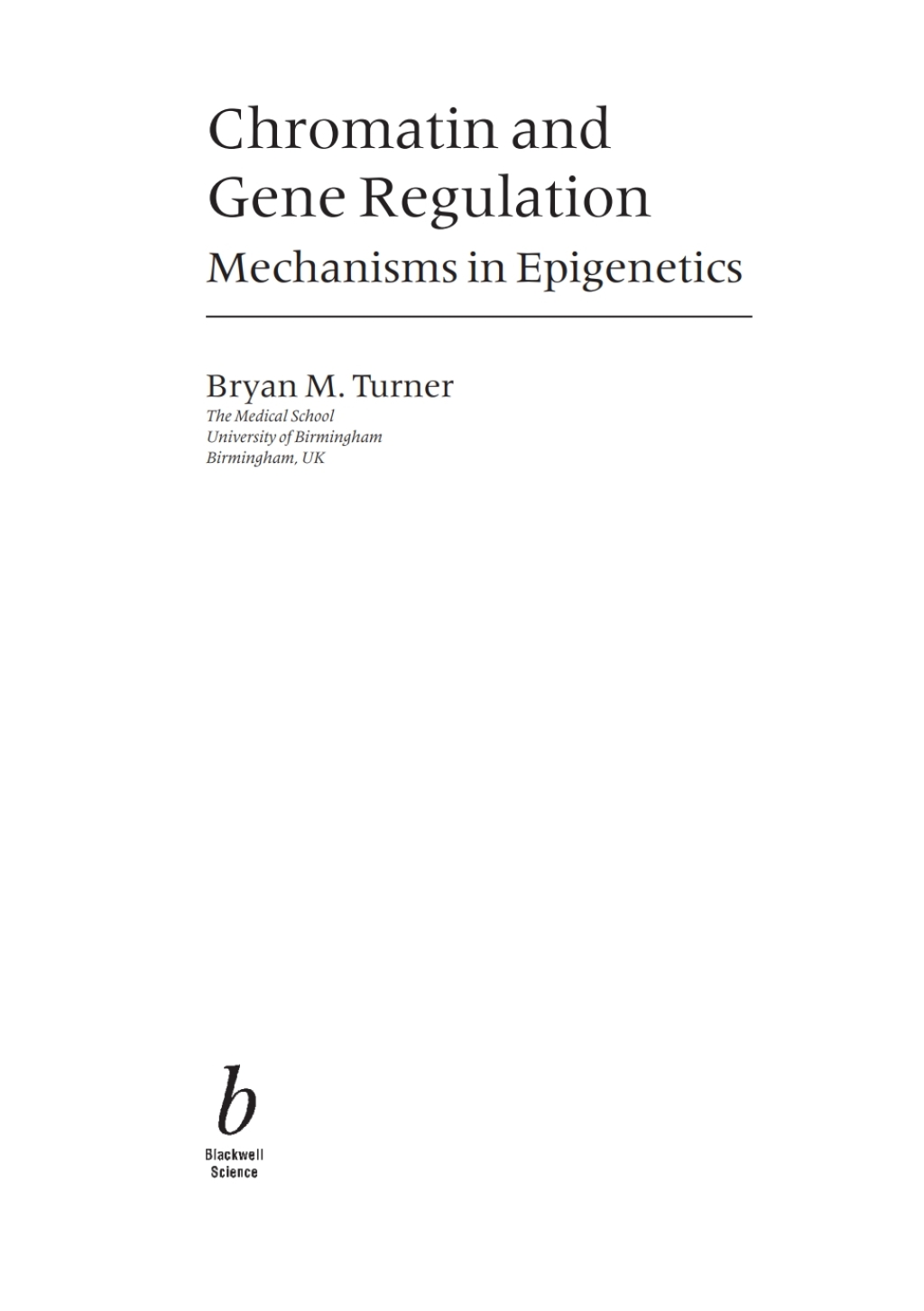 Chromatin and Gene Regulation Molecular Mechanisms in Epigenetics 1st Edition â€“ PDF/EPUB Version Downloadable