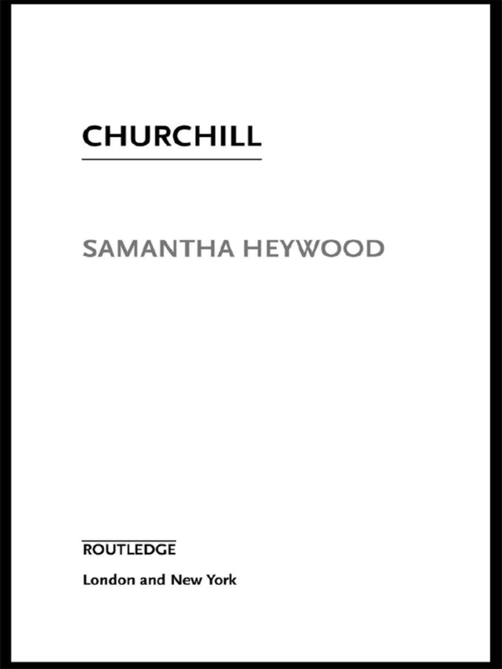 Churchill 1st Edition â€“ PDF/EPUB Version Downloadable