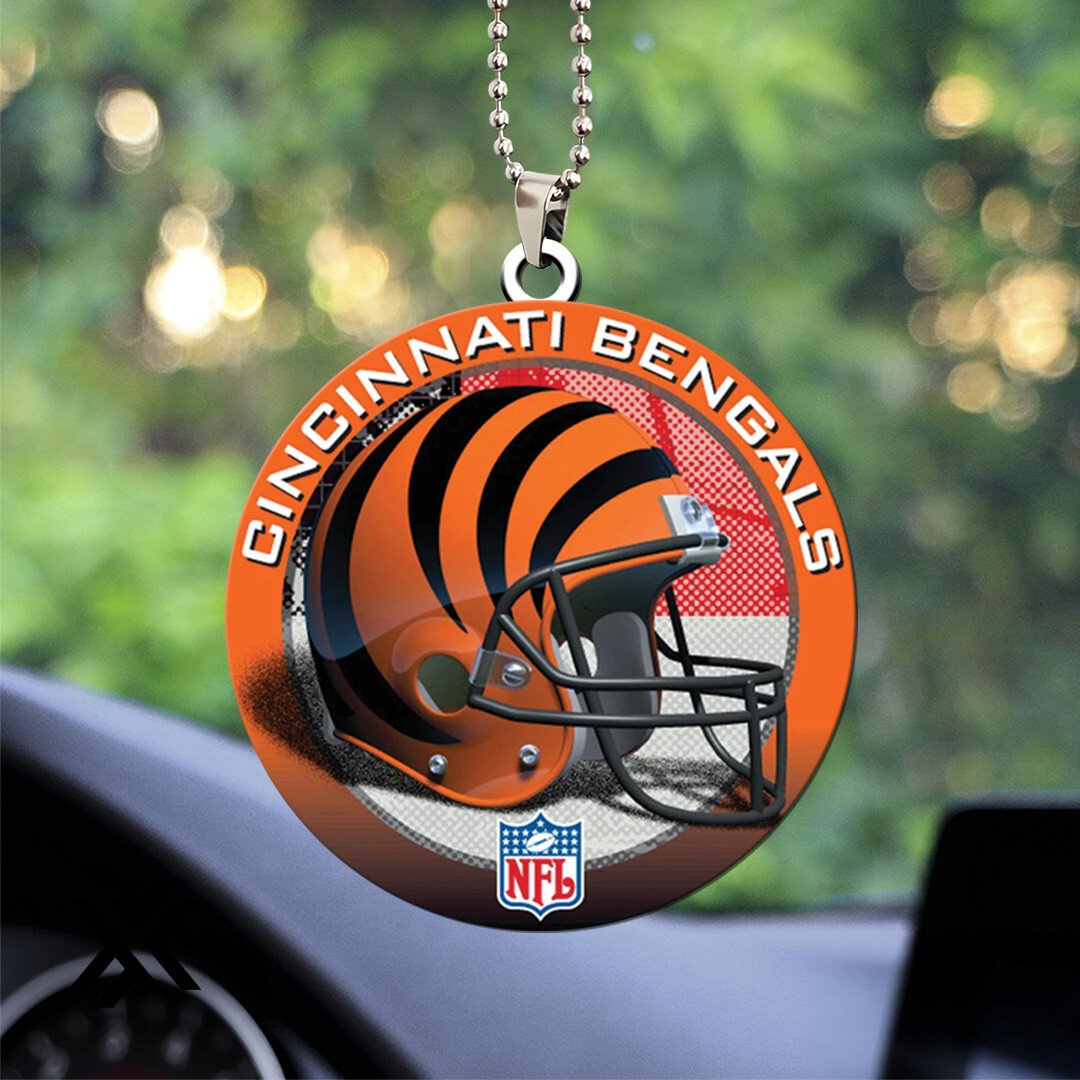 Cincinnati Bengals 2-Sided Acrylic Car Ornament