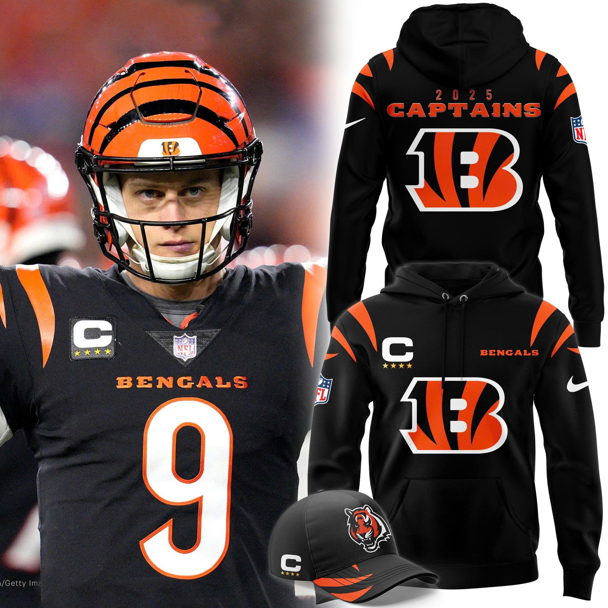 Cincinnati Bengals 2025 Official Captain Hoodie