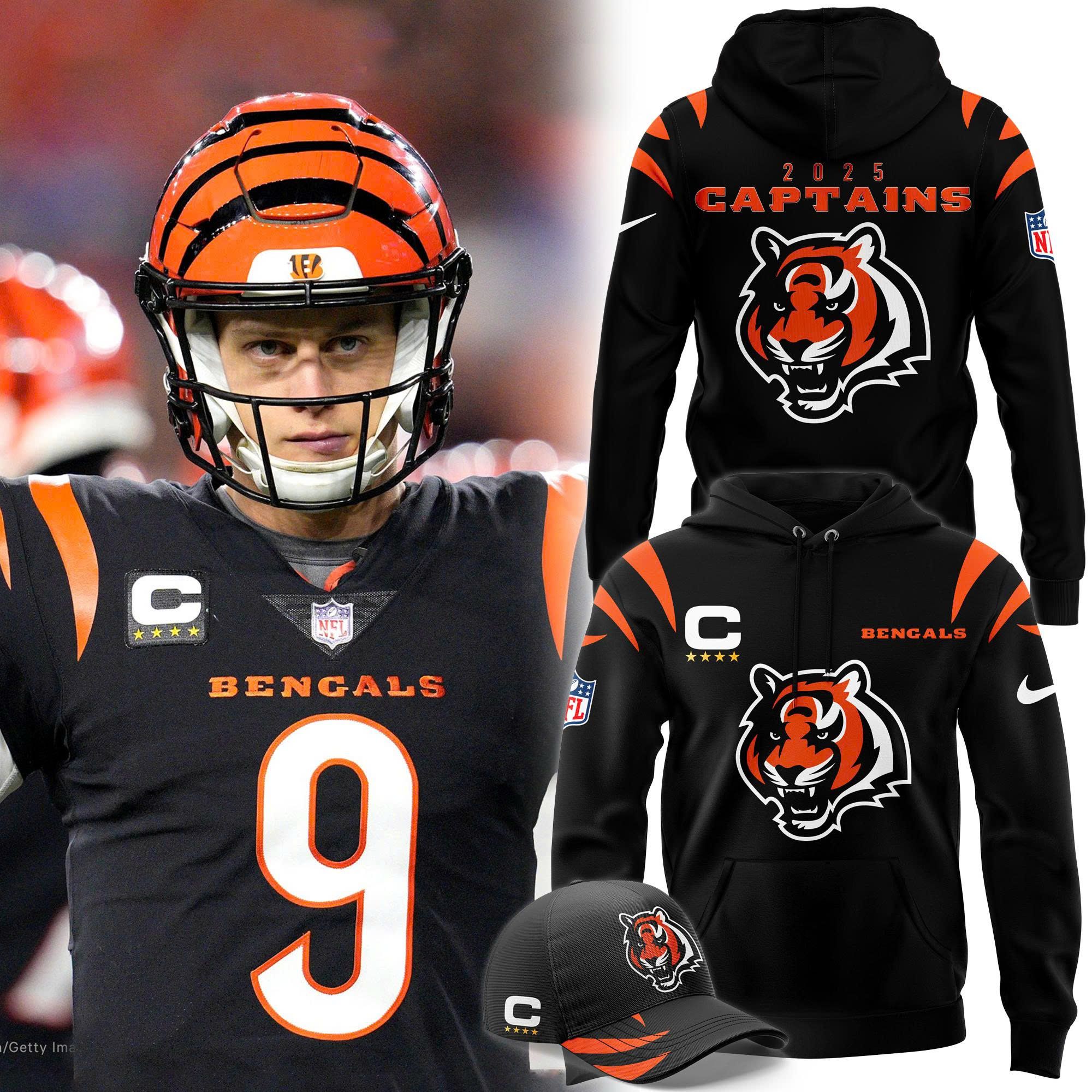 Cincinnati Bengals 2025 Official Captain Hoodie