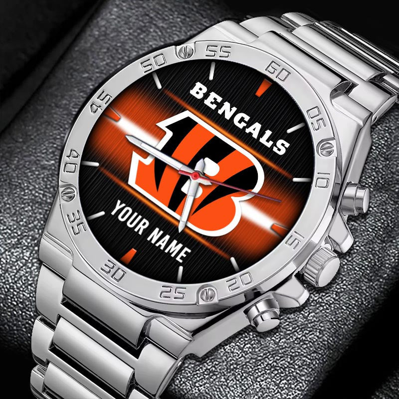 Cincinnati Bengals Personalized Name Watch