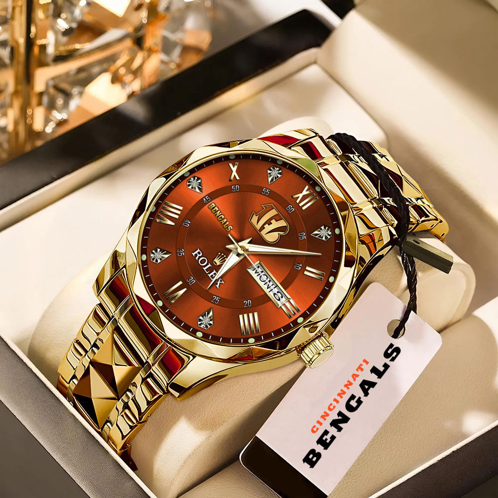 Cincinnati Bengals Rolex Luxury Quartz Watch