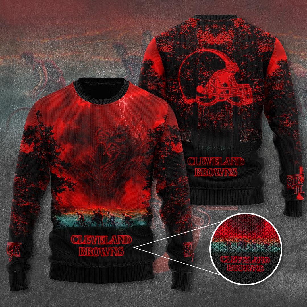 Cleveland Browns Stranger Things Ugly Sweater