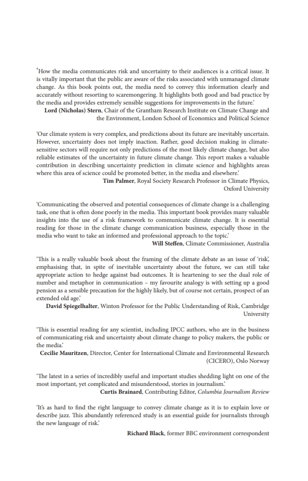 Climate Change in the Media Reporting Risk and Uncertainty 1st Edition - (PDF/EPUB Version)