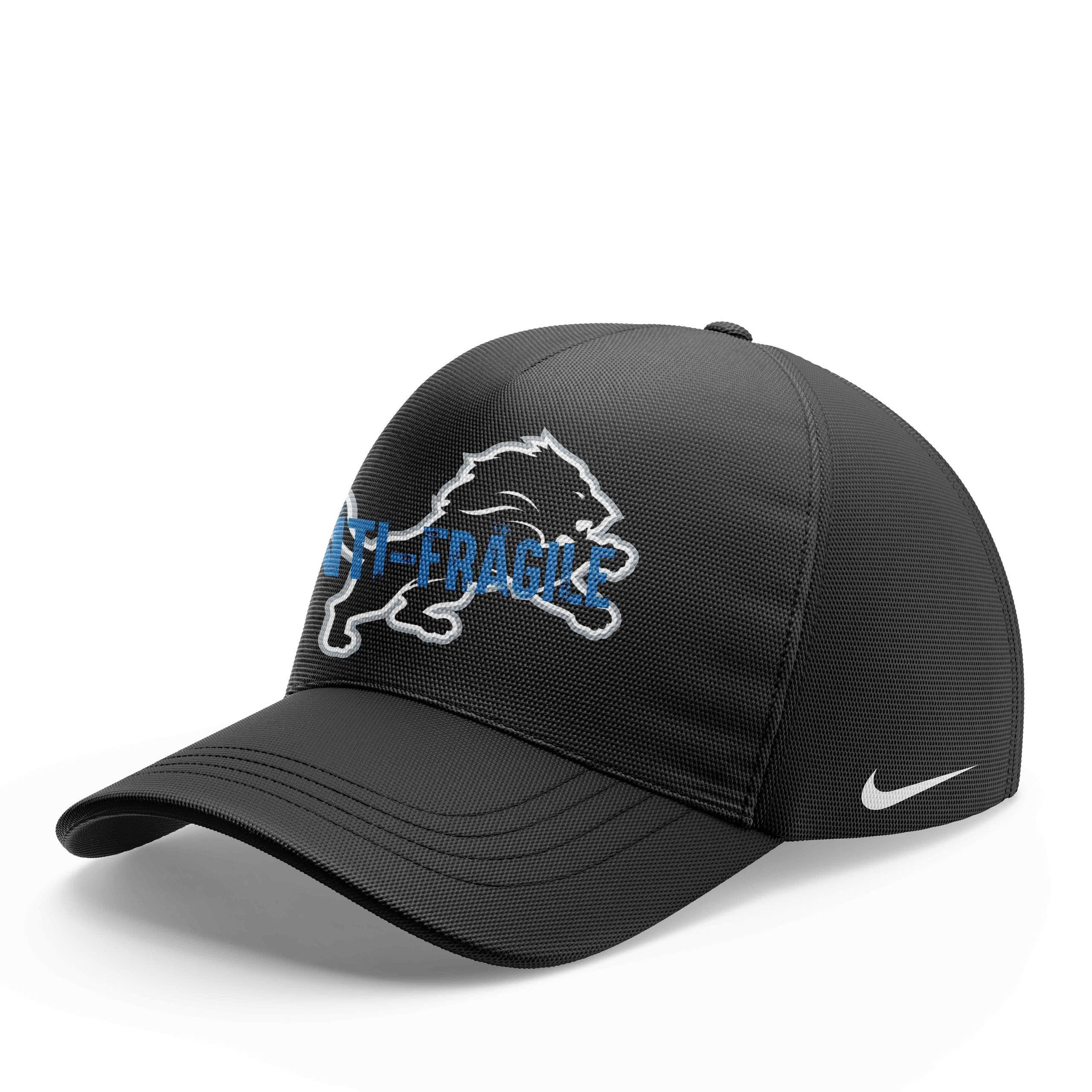 Coach Dan Campbell Lions Anti-Fragile 2025 Black Fan Cap