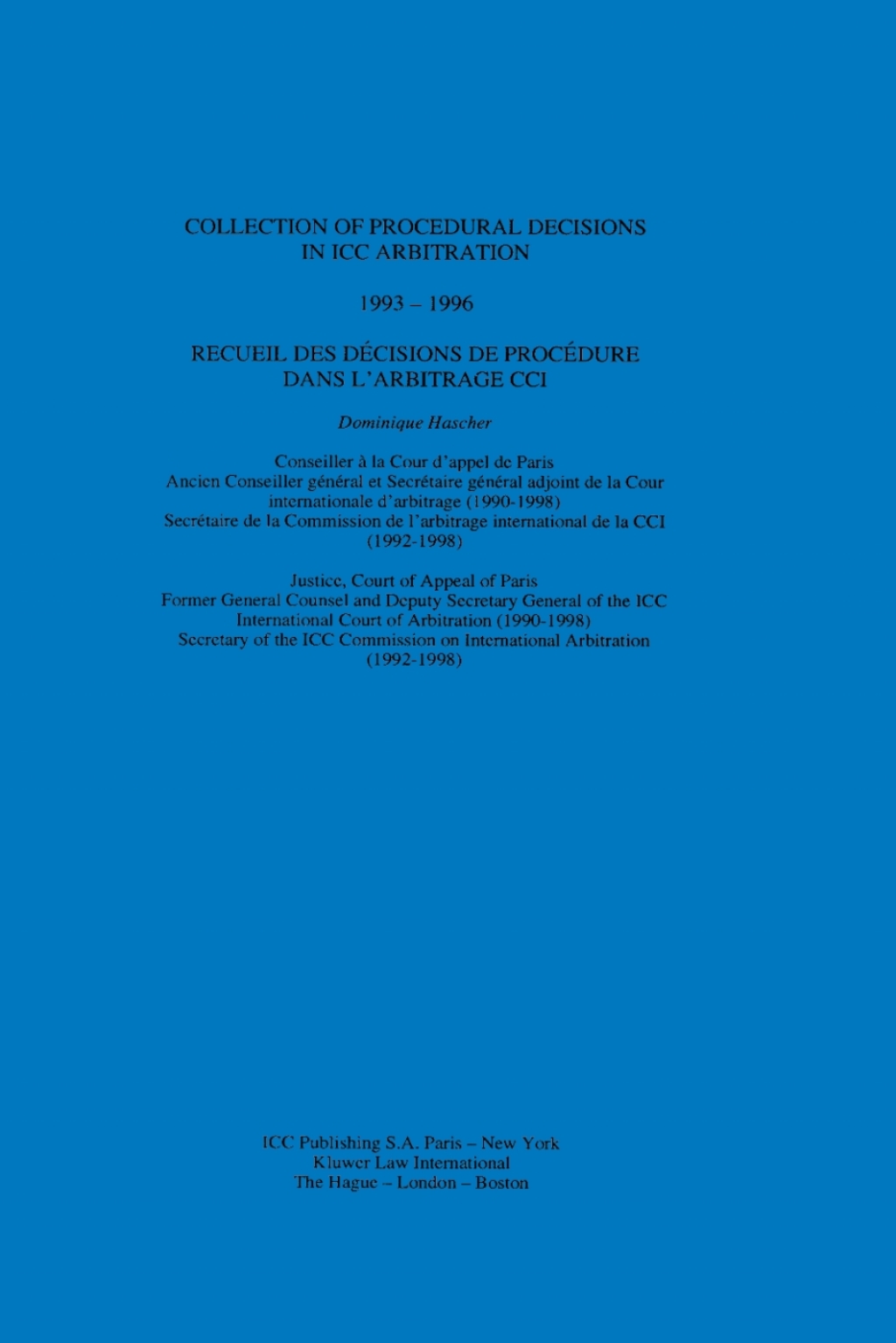 Collection of Procedural Decisions in ICC Arbitration  â€“ PDF/EPUB Version Downloadable