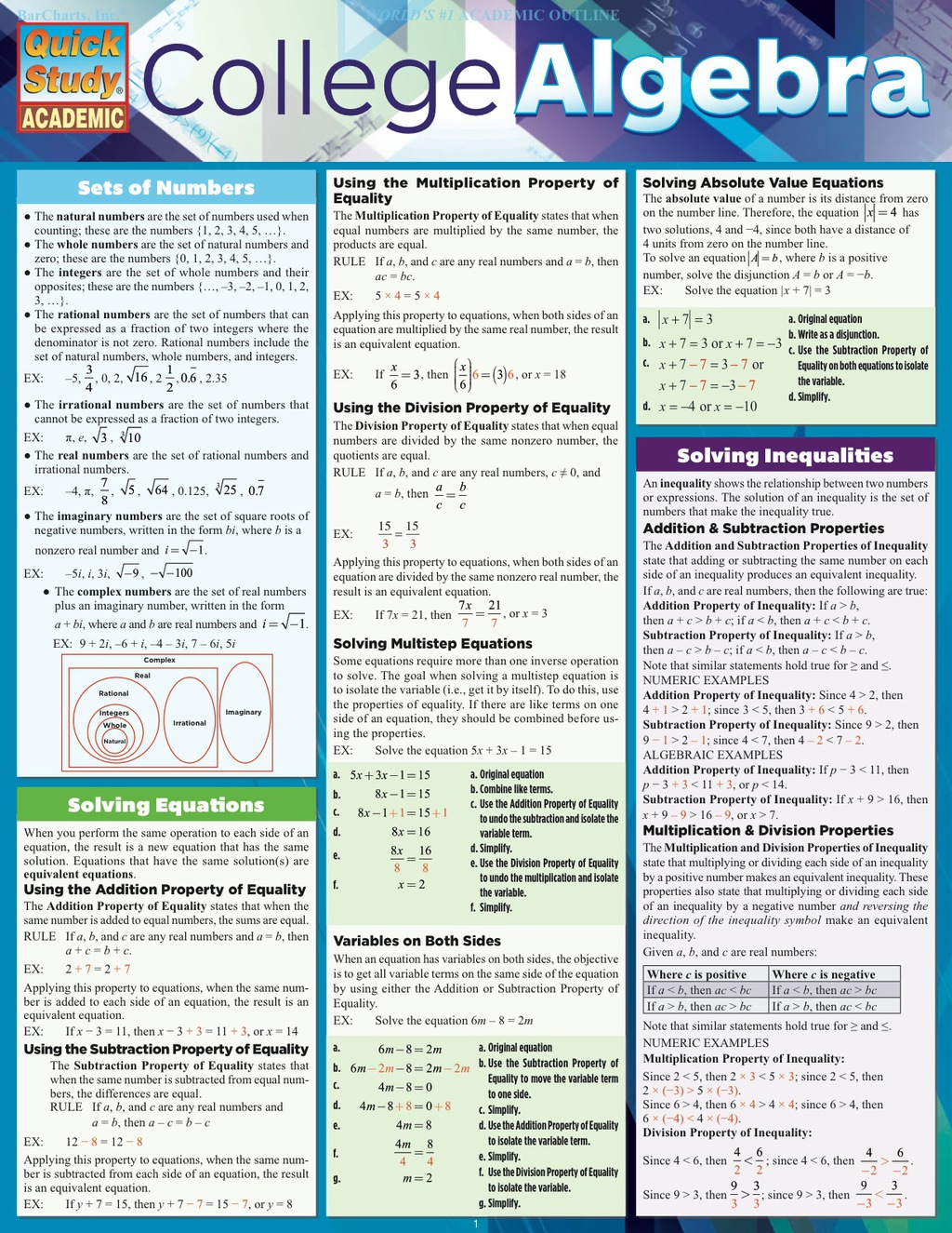 College Algebra 1st Edition - (PDF/EPUB Version)