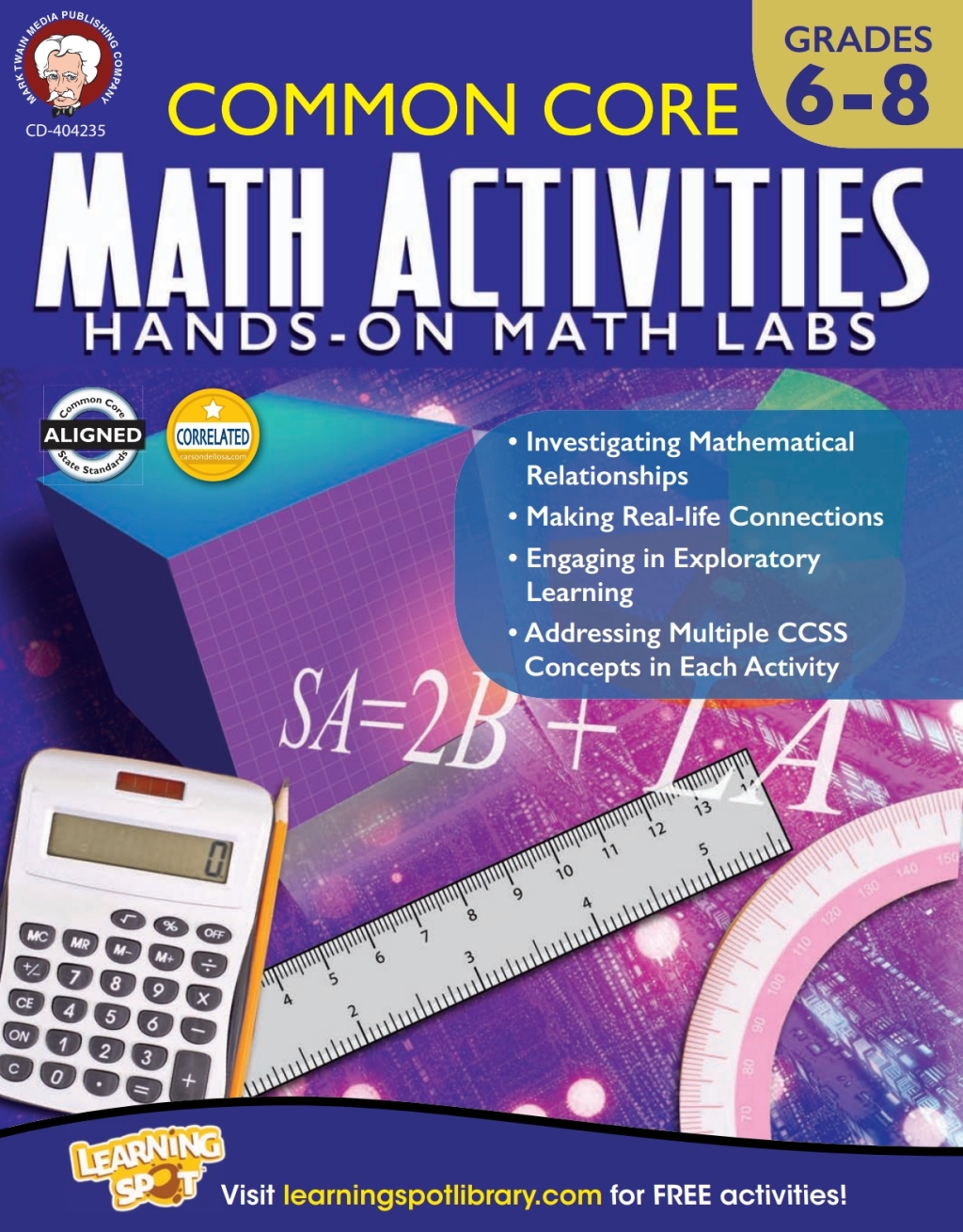 Common Core Math Activities, Grades 6 - 8 - (PDF/EPUB Version)