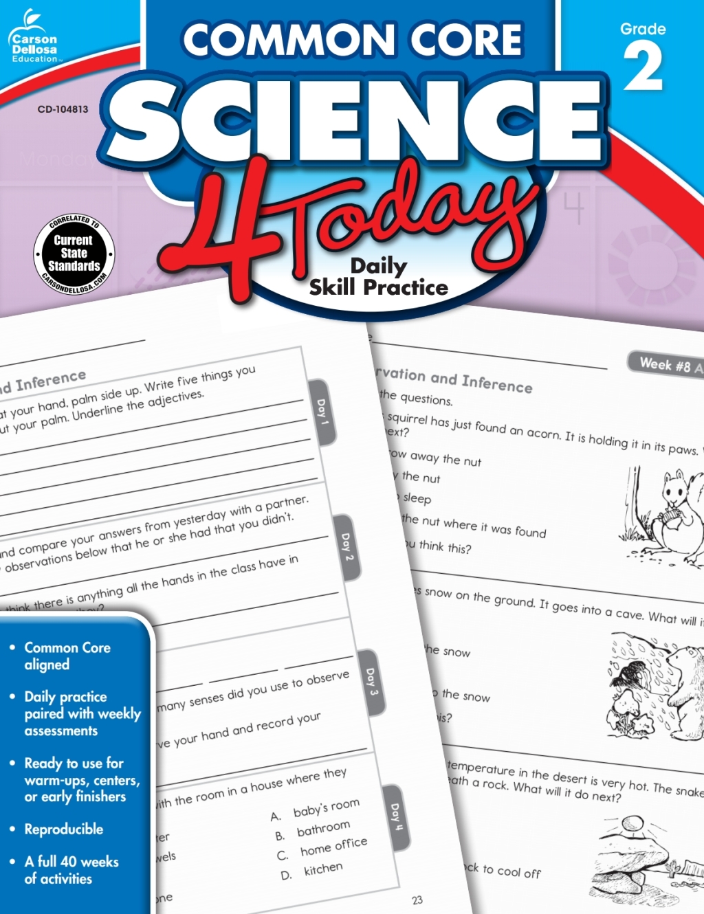 Common Core Science 4 Today, Grade 2 Daily Skill Practice - (PDF/EPUB Version)