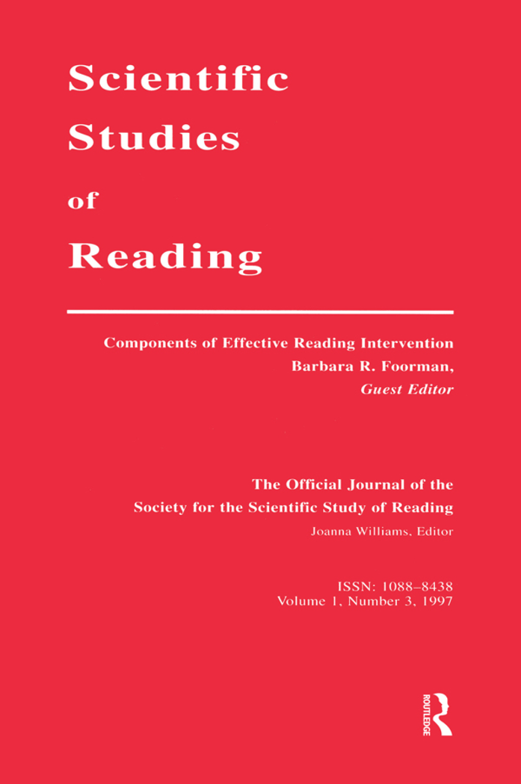 Components of Effective Reading Intervention A Special Issue of scientific Studies of Reading 1st Edition - (PDF/EPUB Version)
