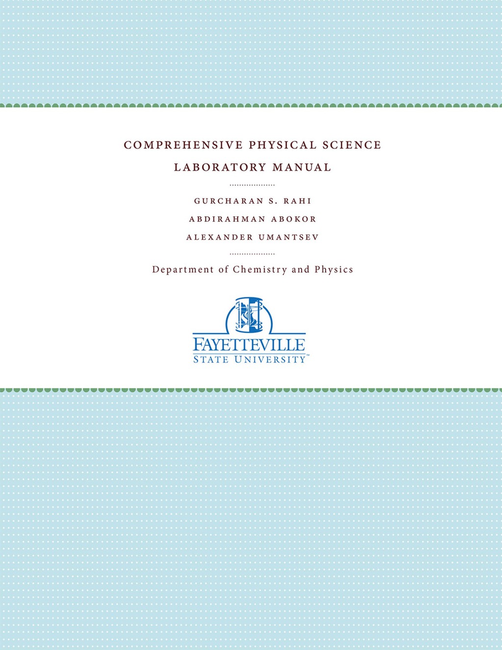 Comprehensive Physical Science Laboratory Manual: Spring 2015 - (PDF/EPUB Version)