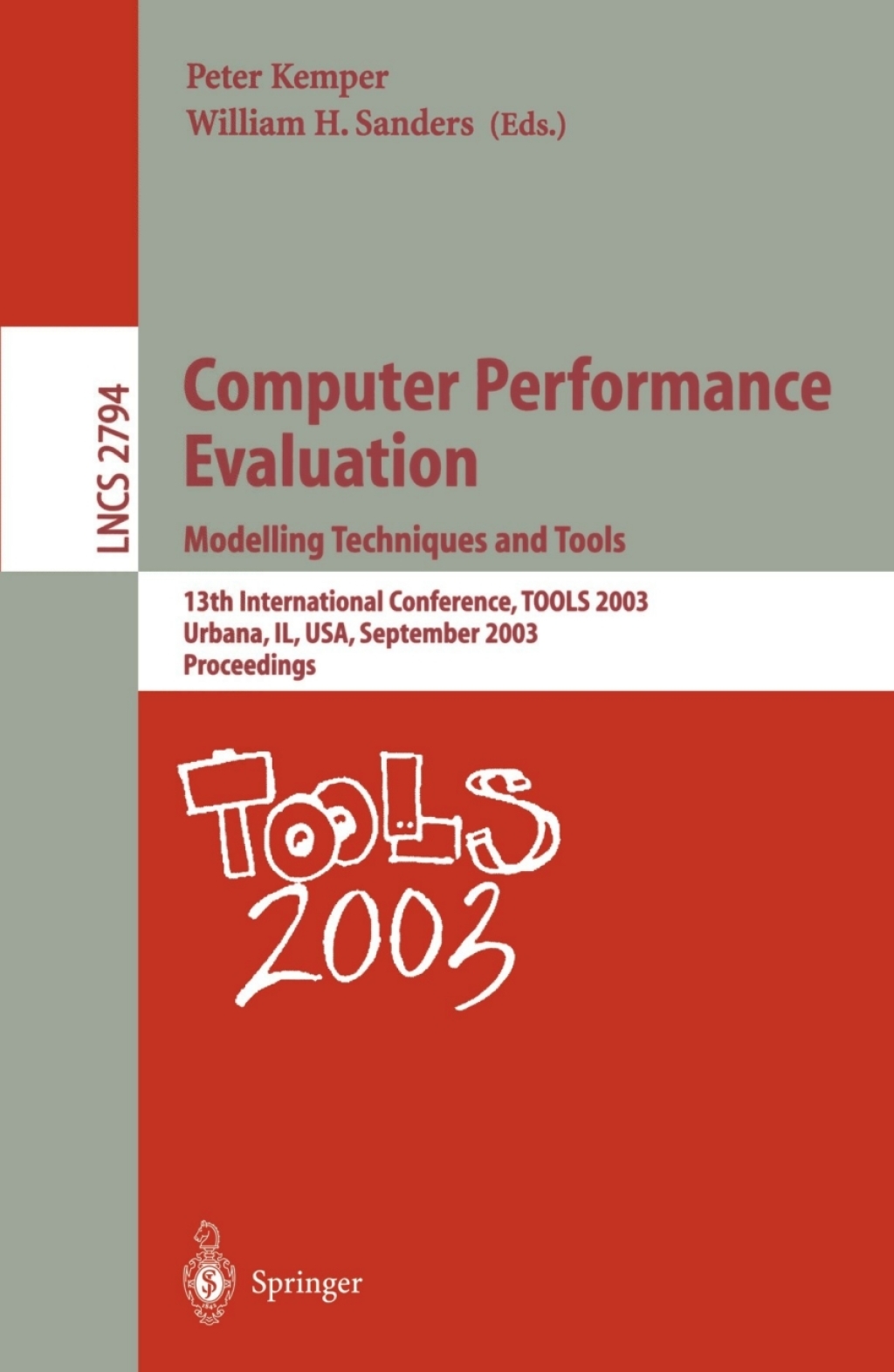 Computer Performance Evaluation. Modelling Techniques and Tools 13th ...