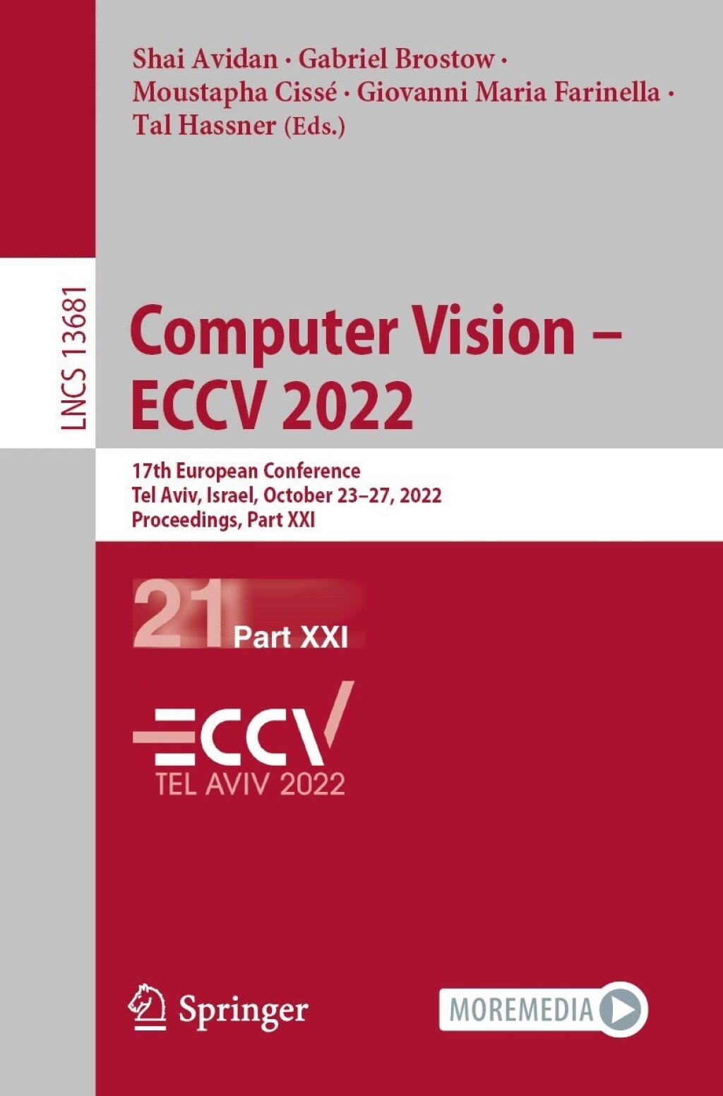 Computer Vision â€“ ECCV 2022 17th European Conference, Tel Aviv ...