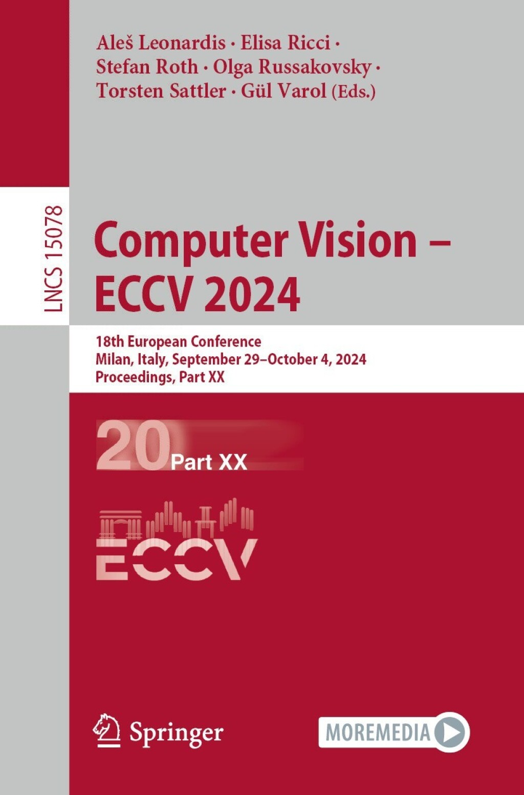 Computer Vision â€“ ECCV 2024 18th European Conference, Milan, Italy ...