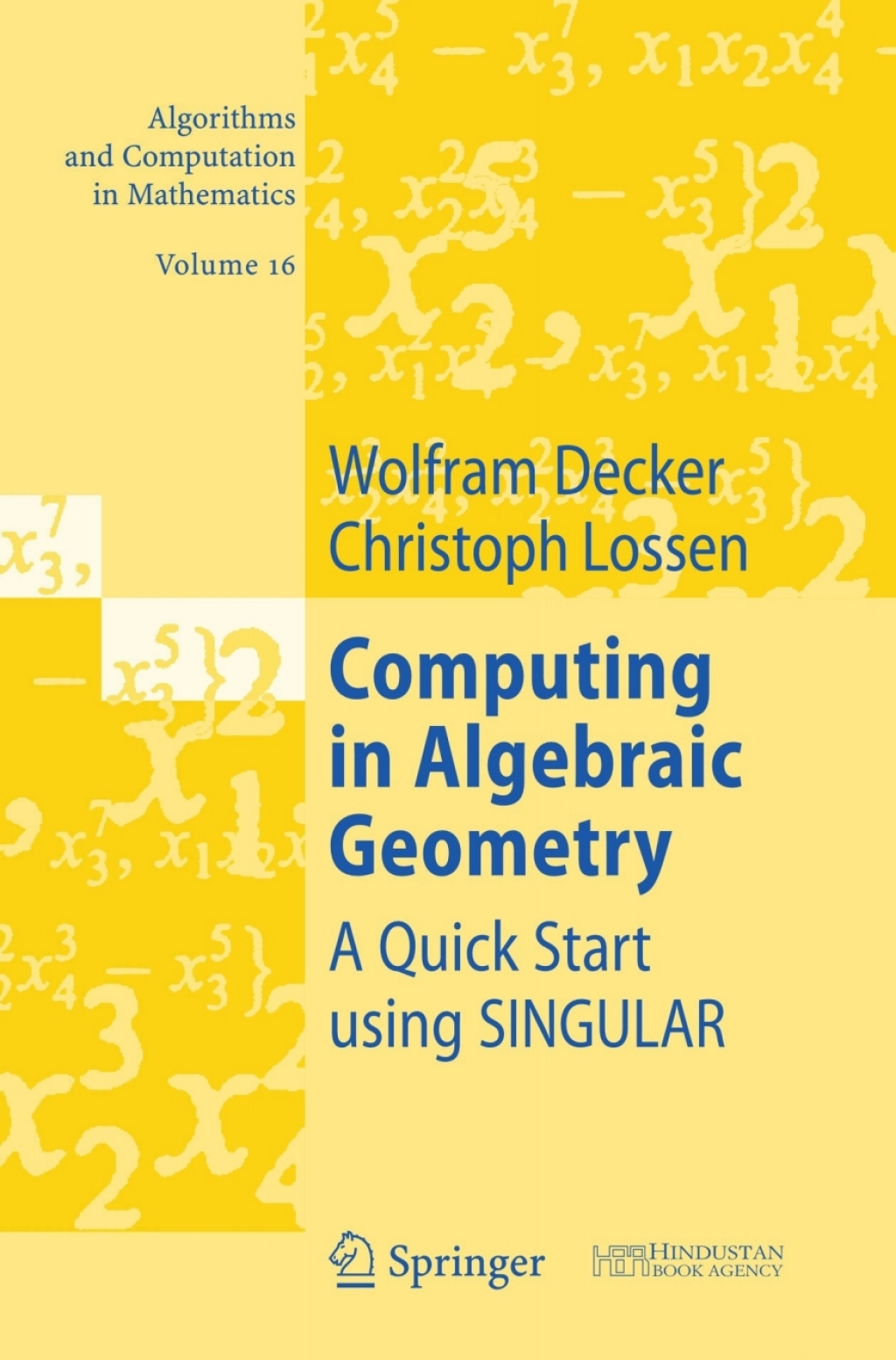 Computing in Algebraic Geometry A Quick Start using SINGULAR â€“ PDF ...