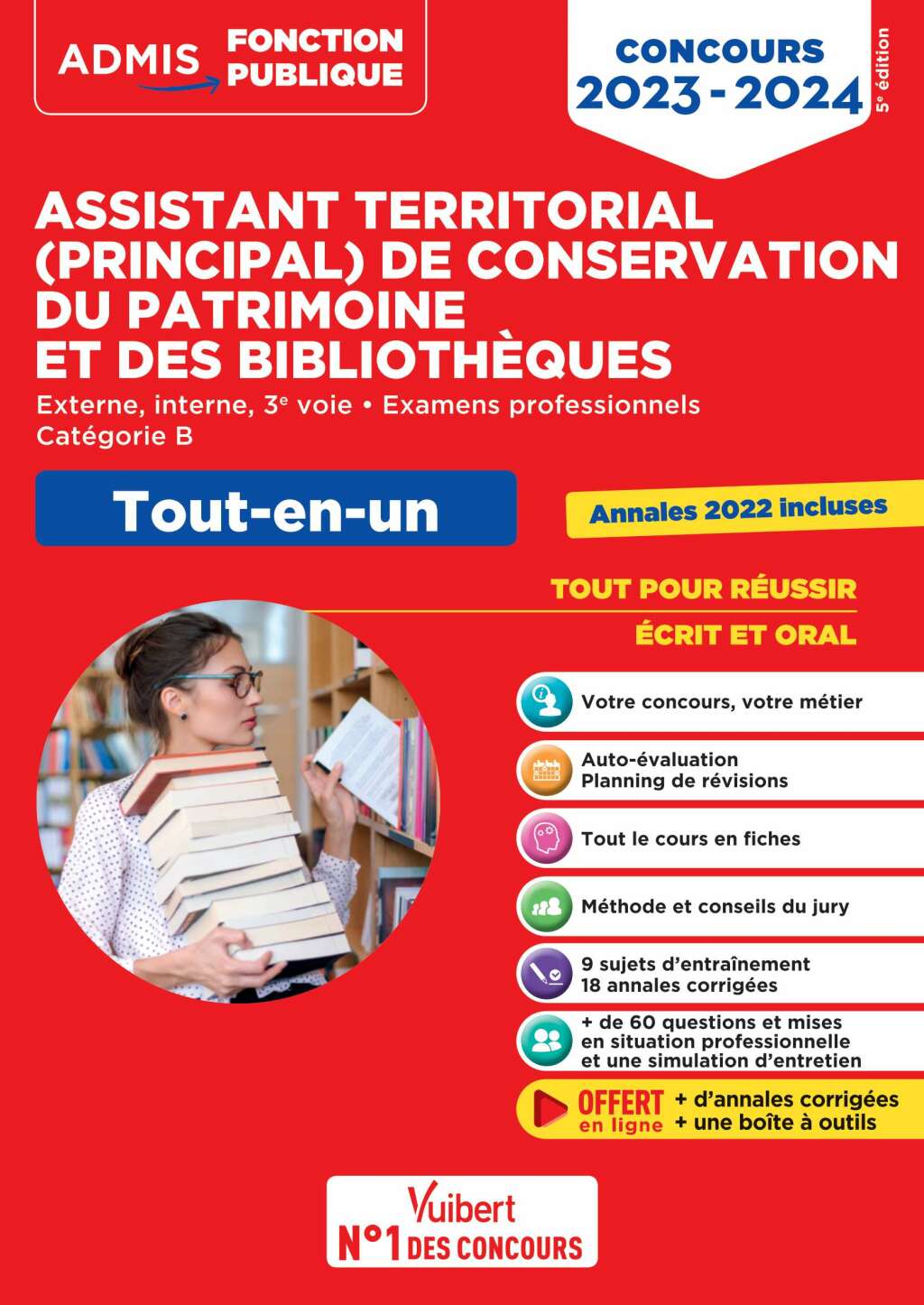 Concours Assistant territorial et Assistant principal de conservation du patrimoine et des biblio... Concours externe, interne et 3e voie - Examens professionnels - 2023 5th Edition - (PDF/EPUB Version)
