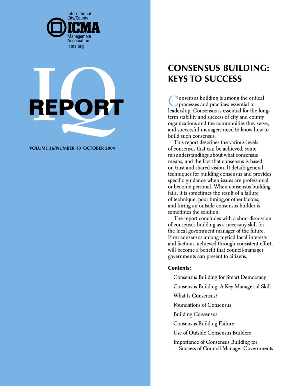 Consensus Building: Keys to Success - (PDF/EPUB Version)