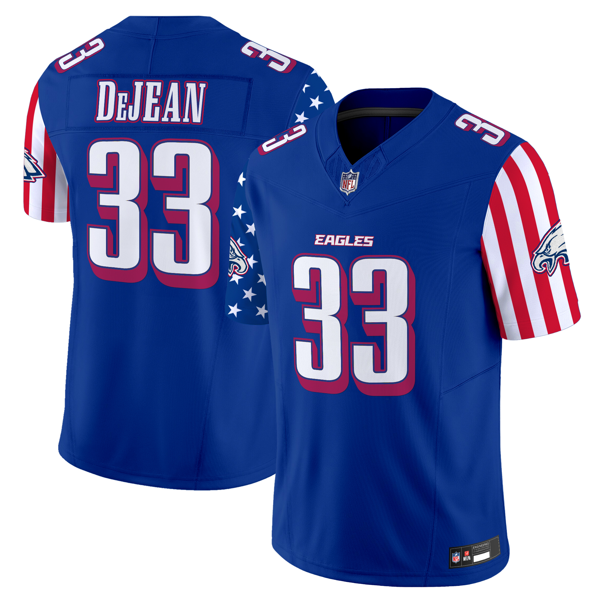 Cooper DeJean Men's Philadelphia Eagles 2025 Independence Day Vapor Limited Royal Jersey - All Stitched