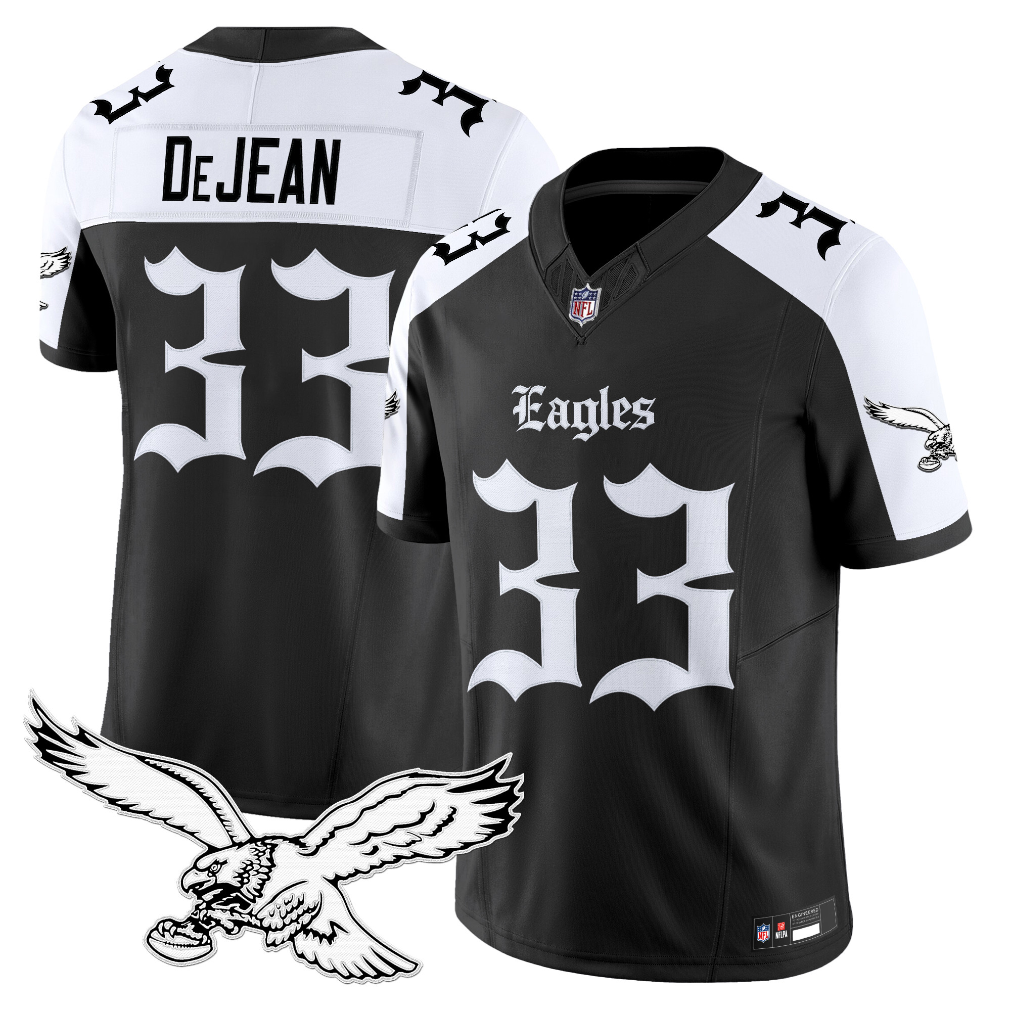 Cooper DeJean Men's Philadelphia Eagles 'Gothic Philly Edition' Vapor Limited Alternate Jersey - All Stitched