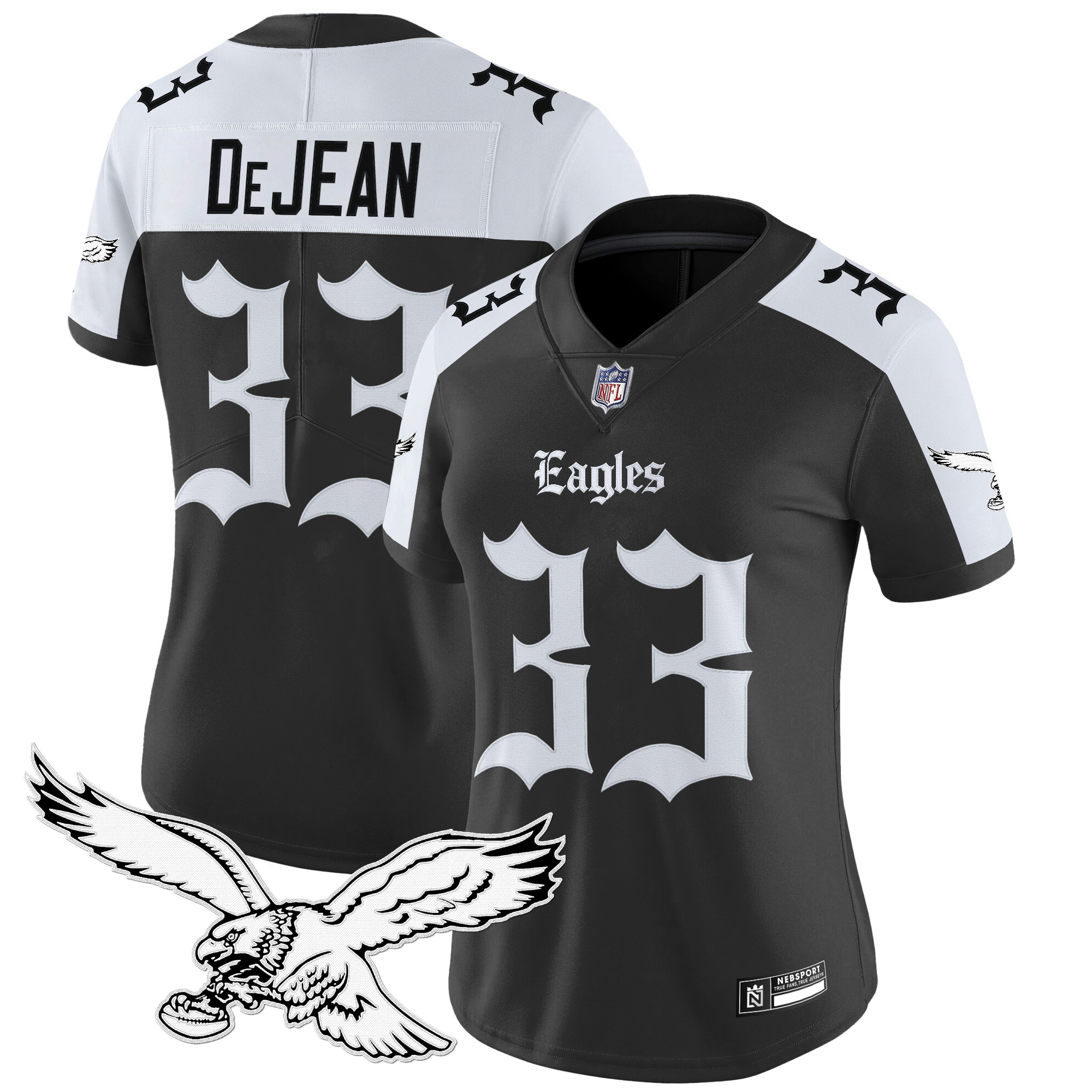 Cooper DeJean Women's Philadelphia Eagles 'Gothic Philly Edition' Vapor Limited Alternate Jersey - All Stitched