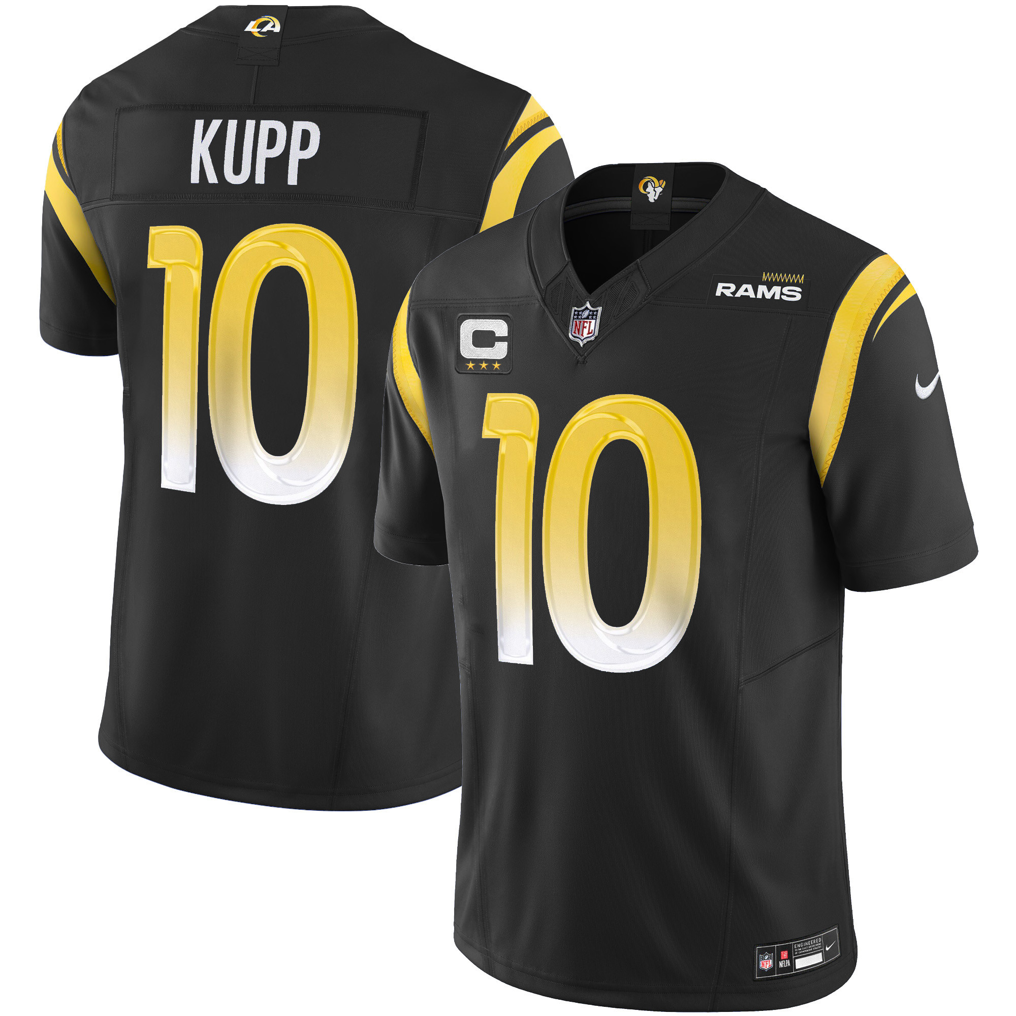 Cooper Kupp Men's Los Angeles Rams Vapor Limited Black Jersey - All Stitched