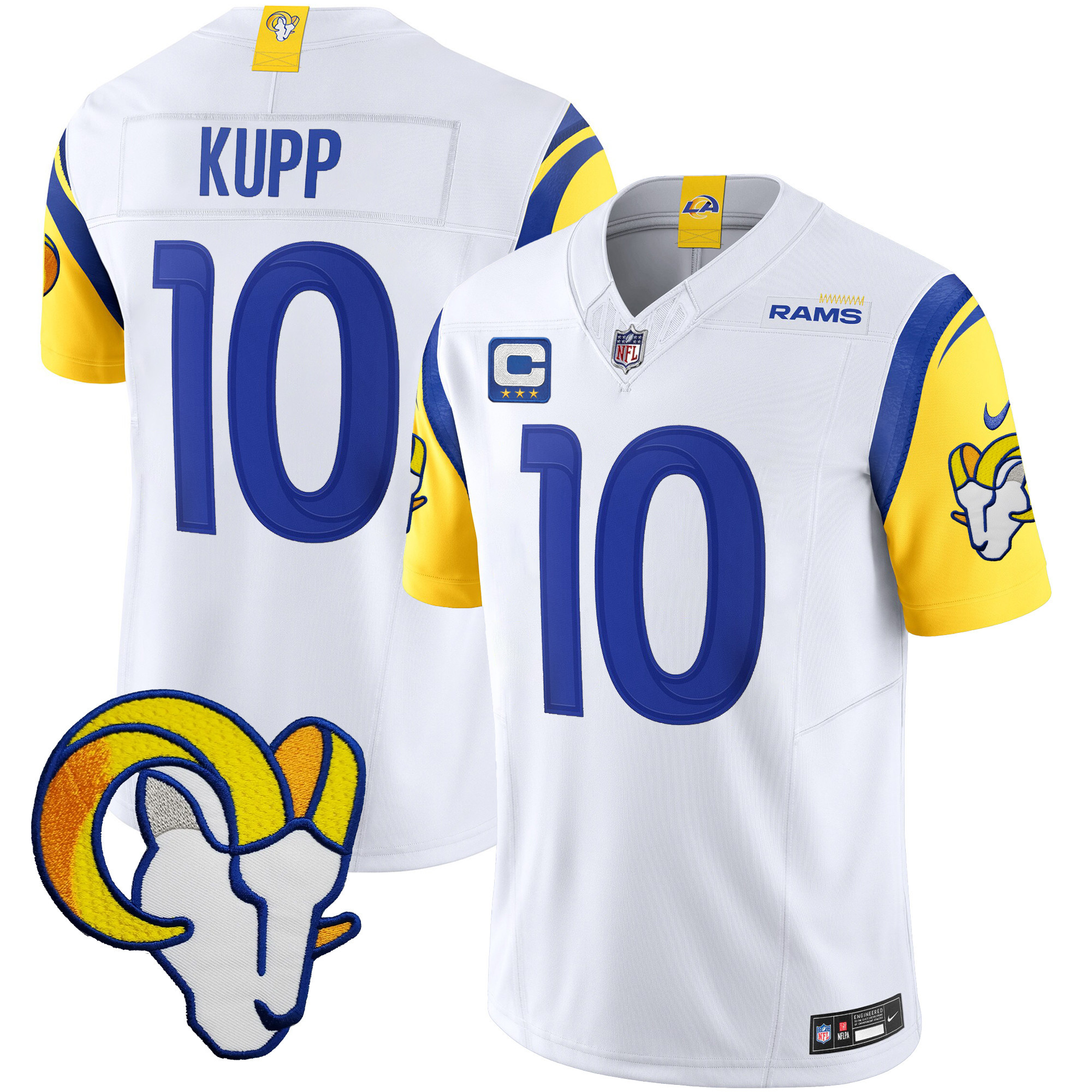 Cooper Kupp Men's Los Angeles Rams Vapor Limited White Jersey - All Stitched