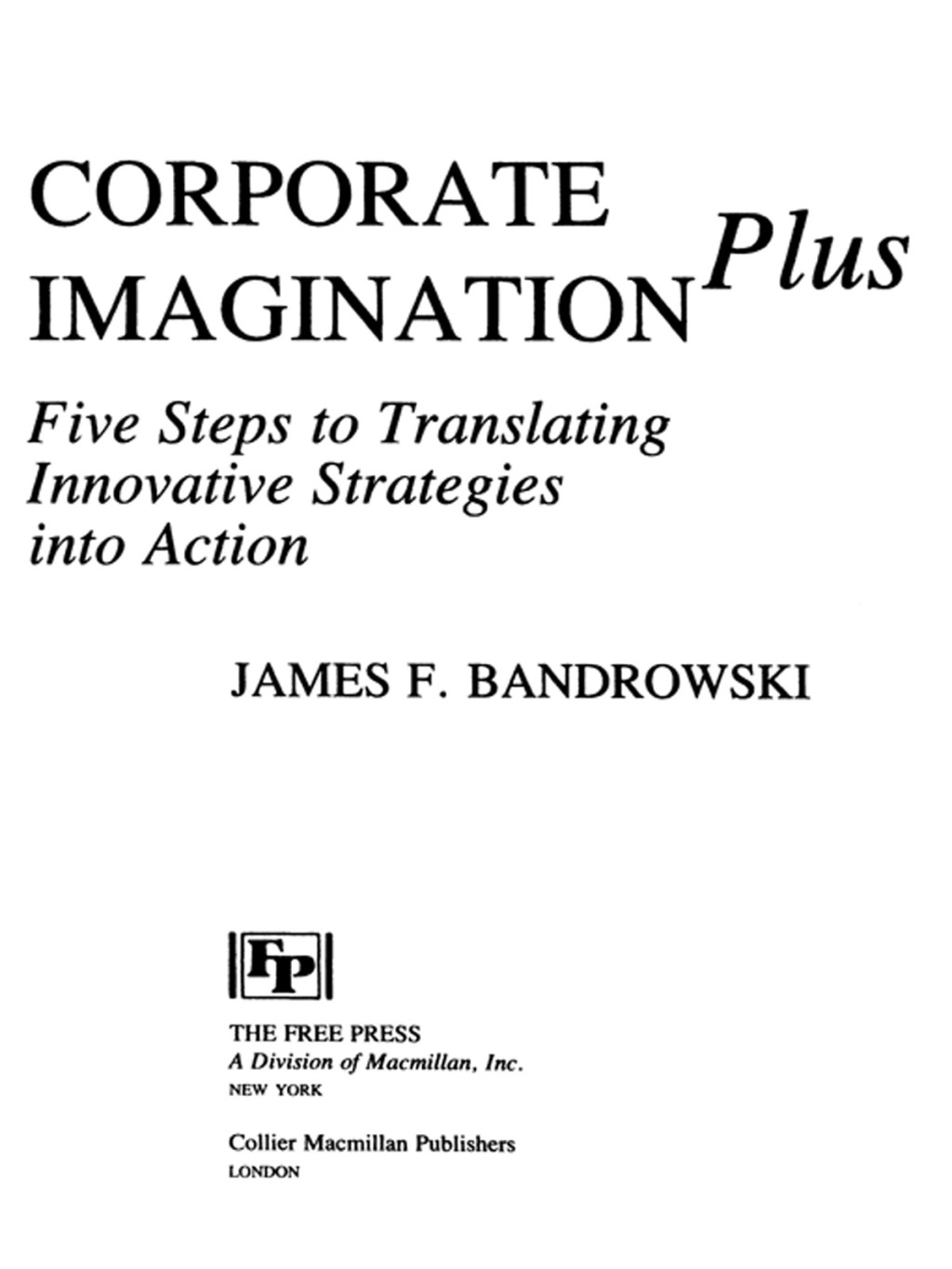 Corporate Imagination Plus - (PDF/EPUB Version)