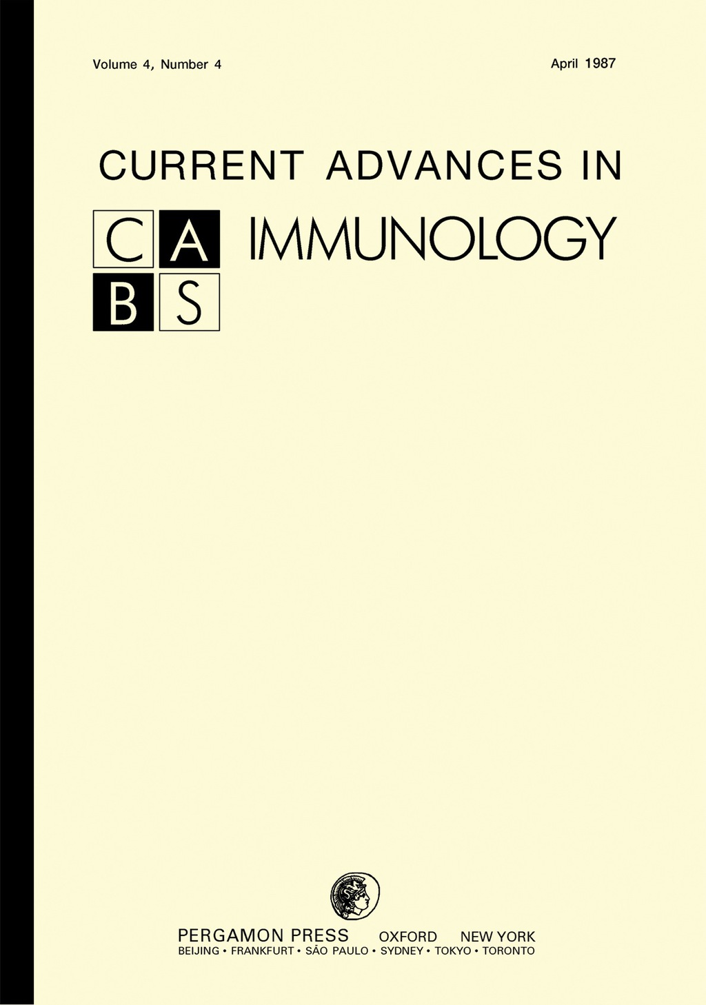 Current Advances in Immunology - (PDF/EPUB Version)