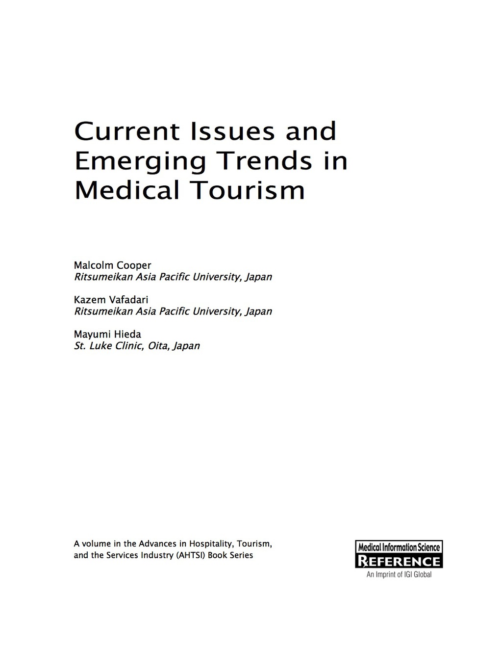 Current Issues and Emerging Trends in Medical Tourism â€“ PDF/EPUB ...
