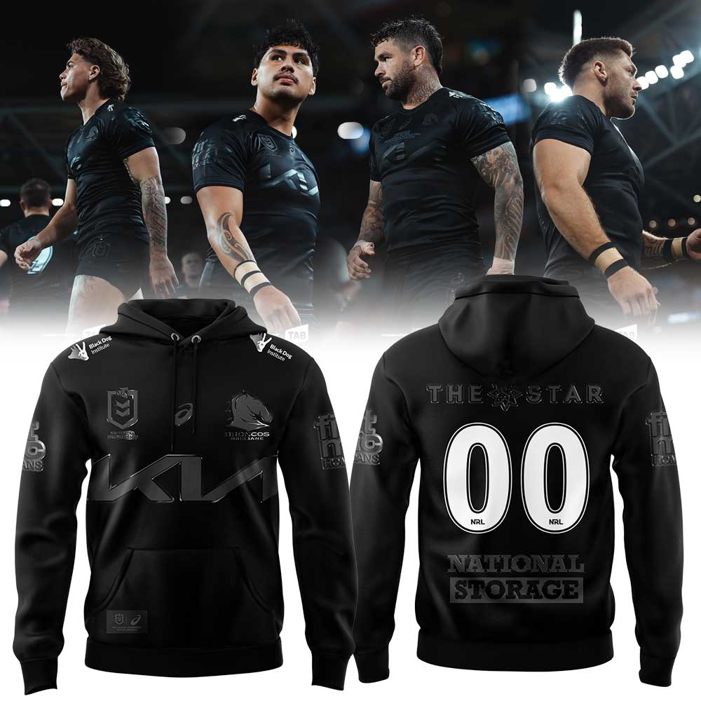 Custom Brisbane Broncos Our 2025 Black New Hoodie