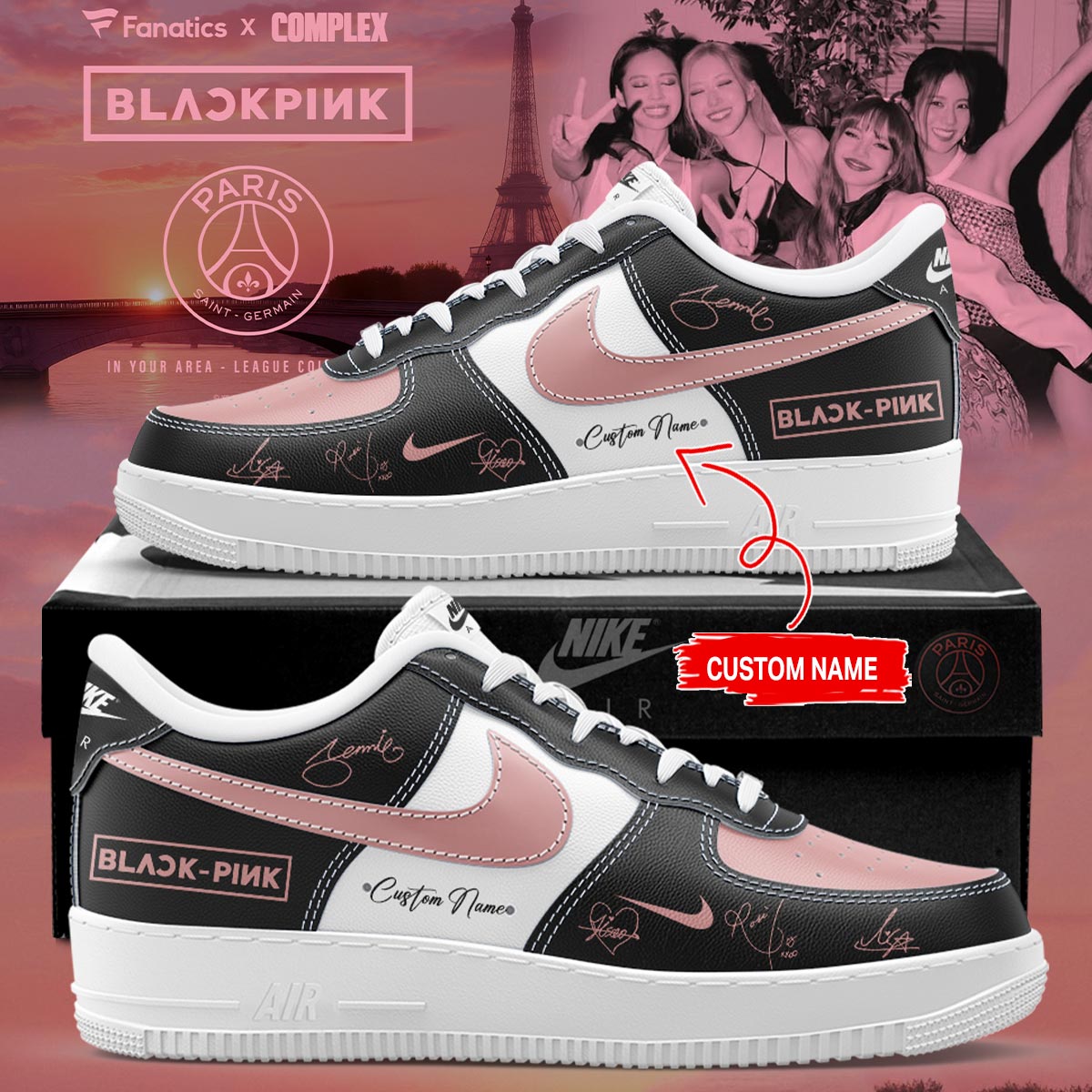 Custom PSG x BLACKPINK Limited Edition 2025 New 2025 Shoes